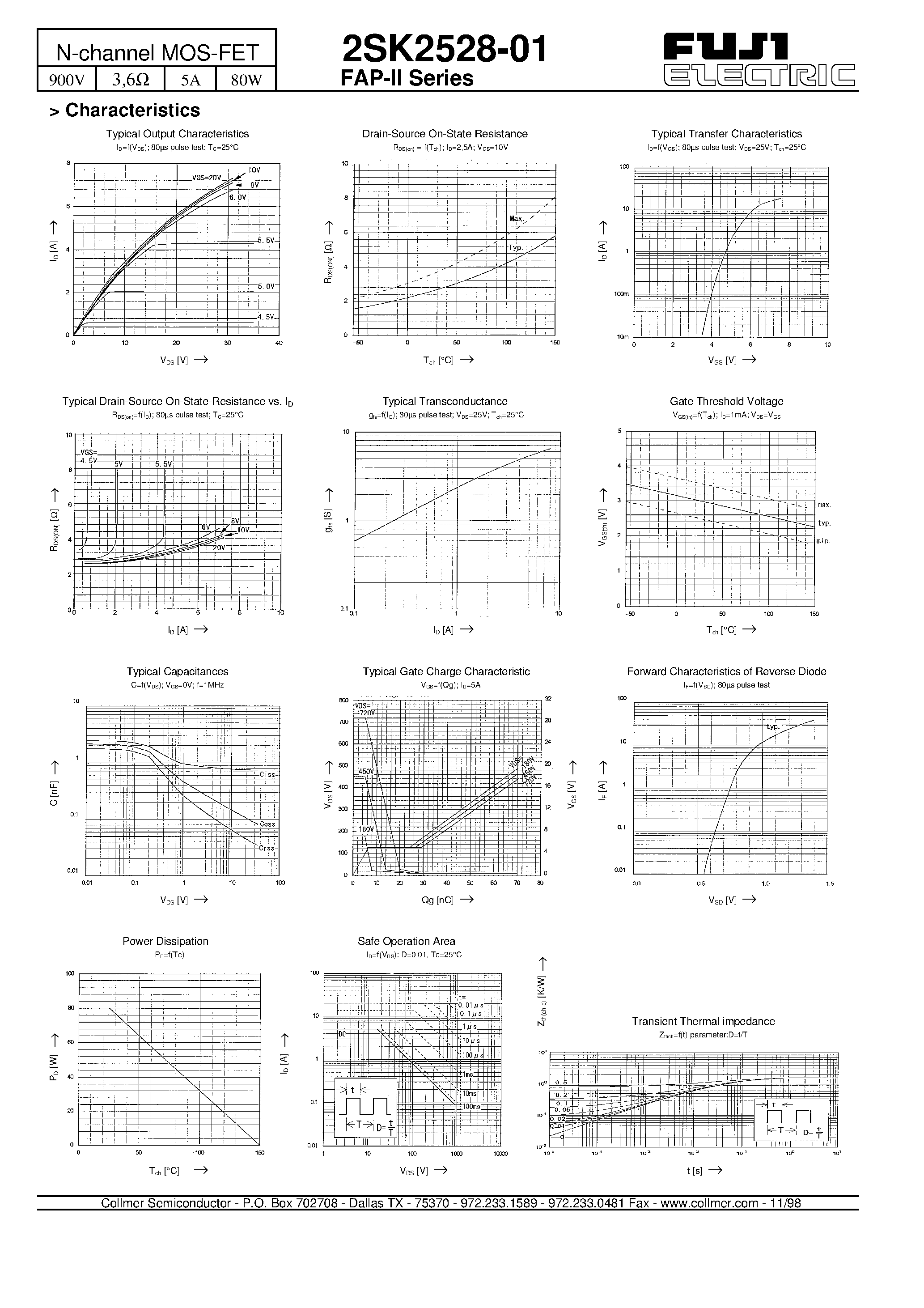 Datasheet 2SK2528-01 - N-channel MOS-FET page 2