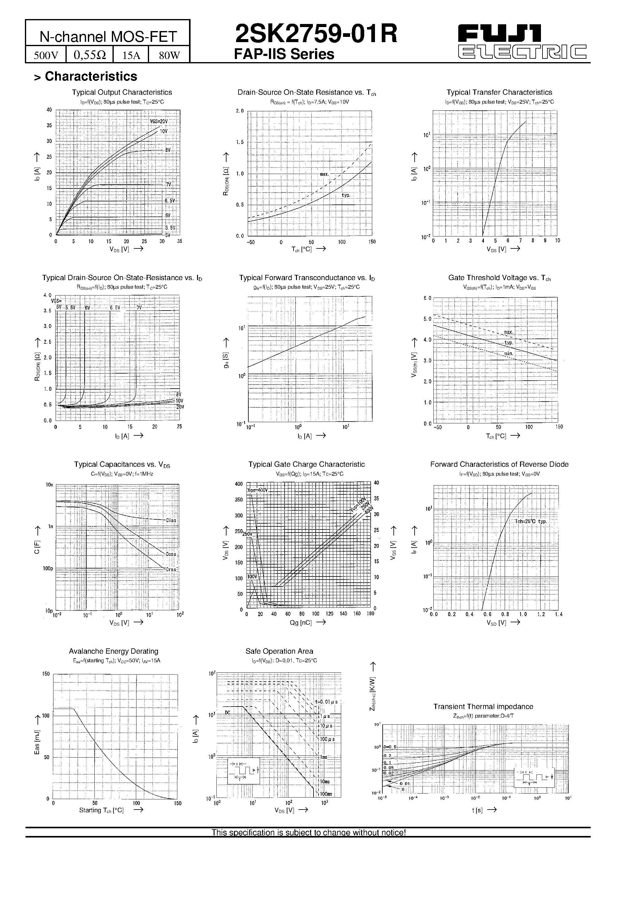 Datasheet 2SK2759 - N-channel MOS-FET page 2