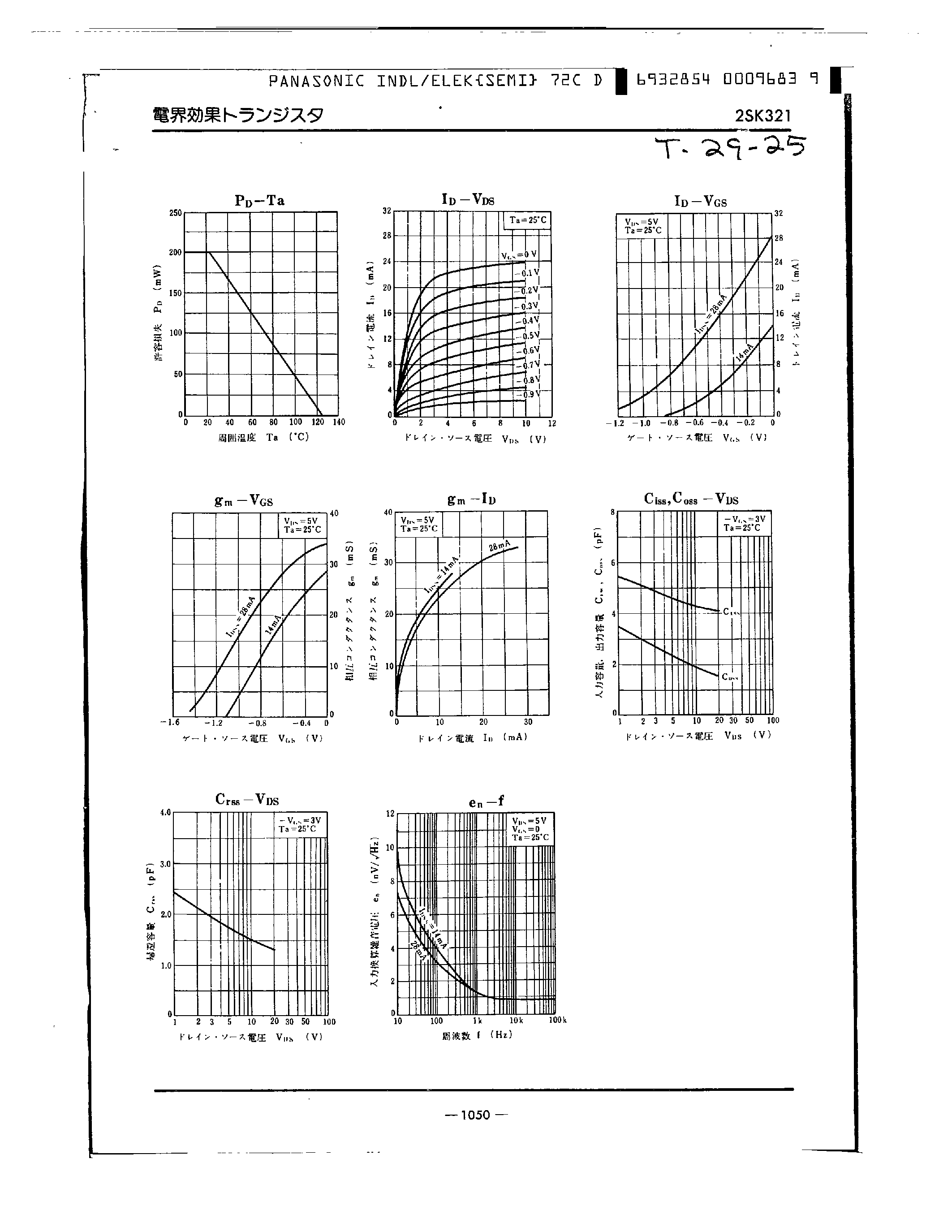 Datasheet 2SK321 - SI N-CHANNEL JUNCTION page 2