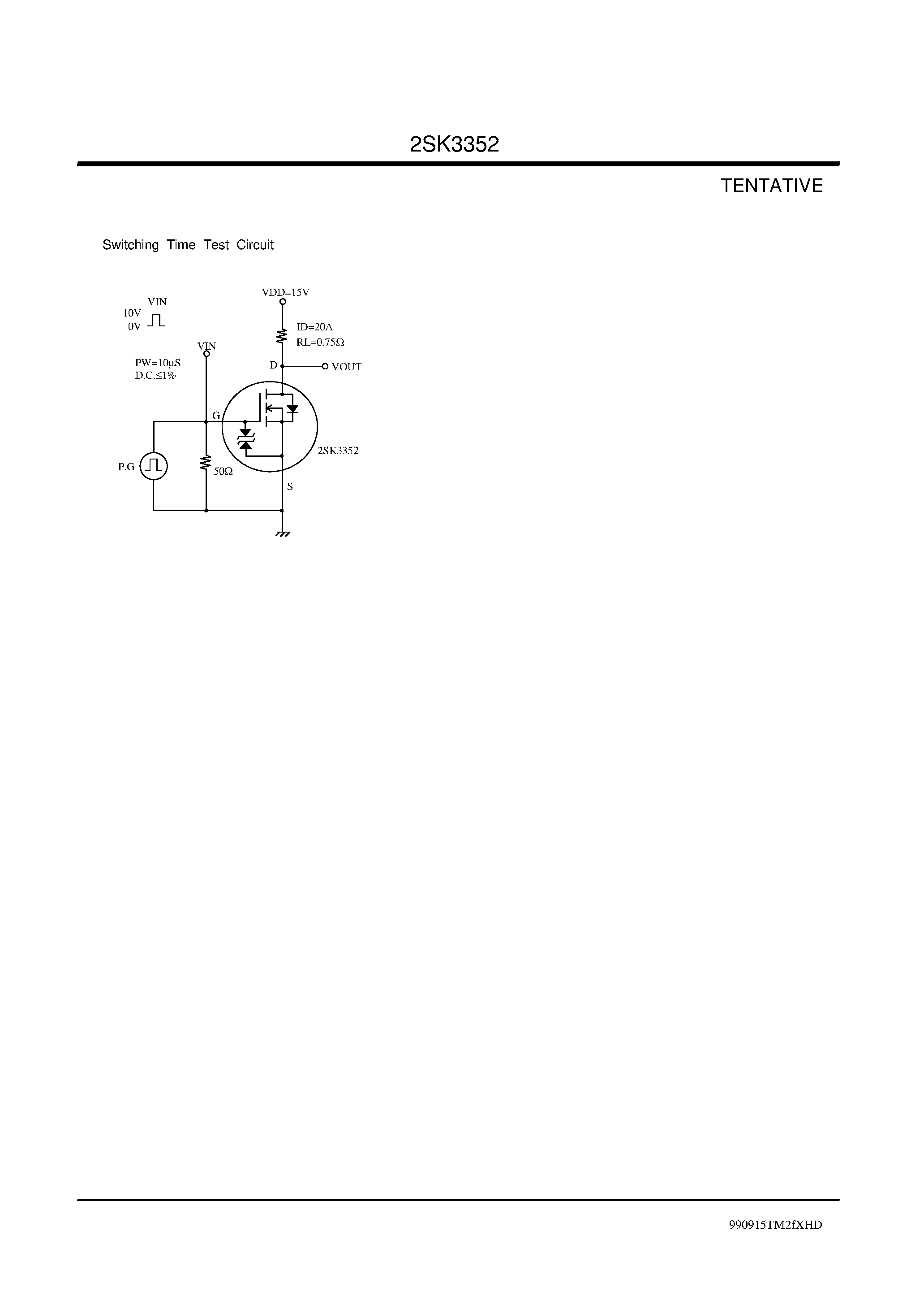 Datasheet 2SK3352 - P- Channel Silicon MOS FET DC-DC Converter page 2