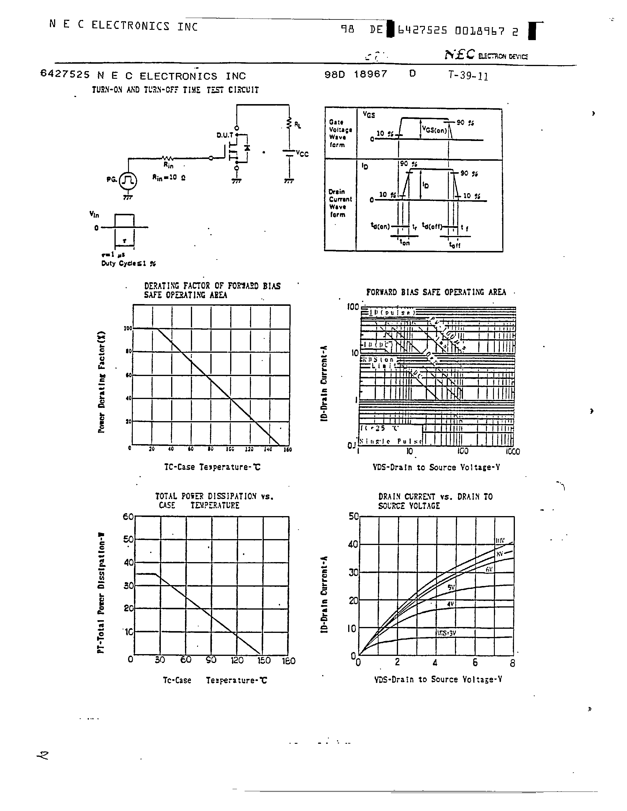 Datasheet 2SK811 page 2 Datasheet 2SK811 - MOS FIELD EFFECT TRANSISTOR page 2