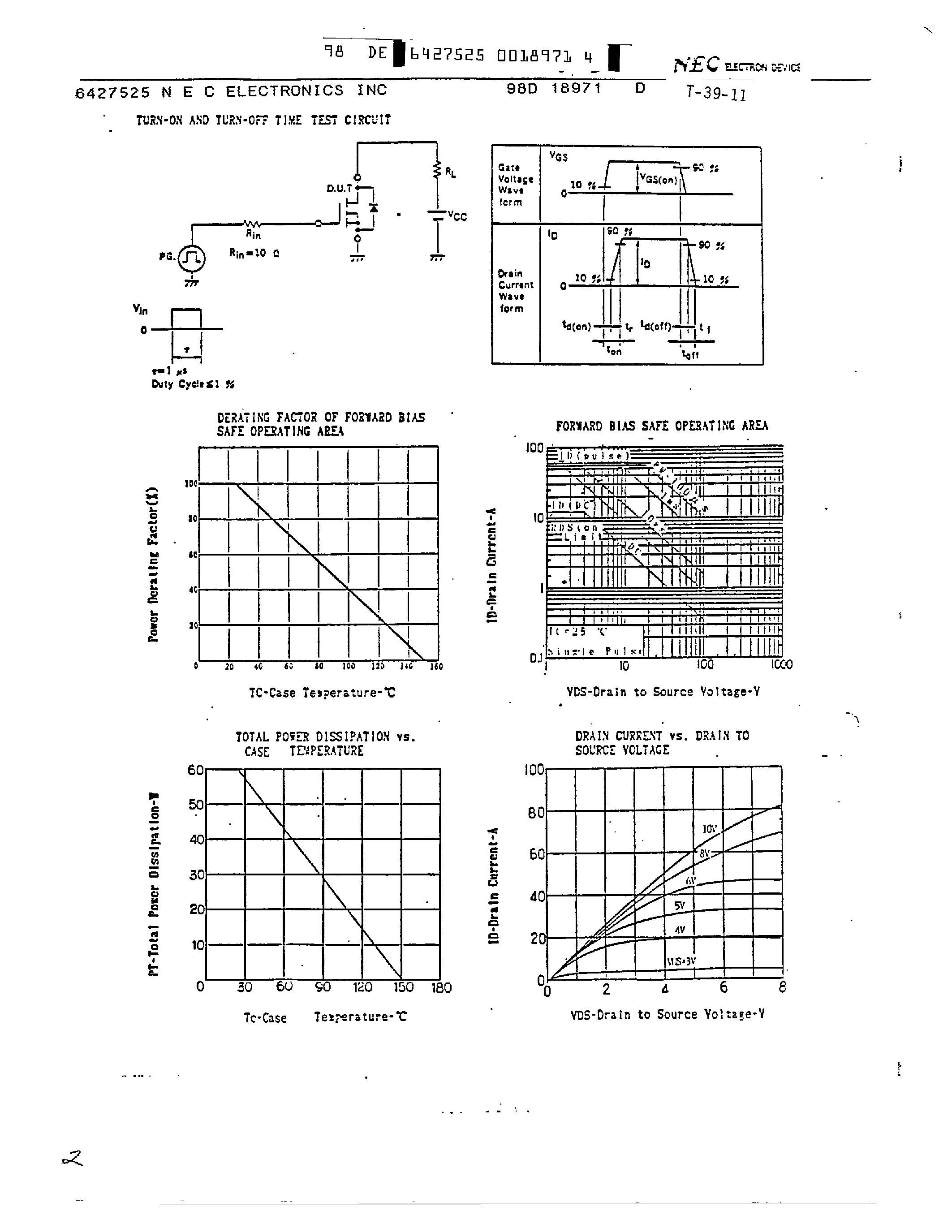 Datasheet 2SK812 - MOS FIELD EFFECT TRANSISTOR page 2