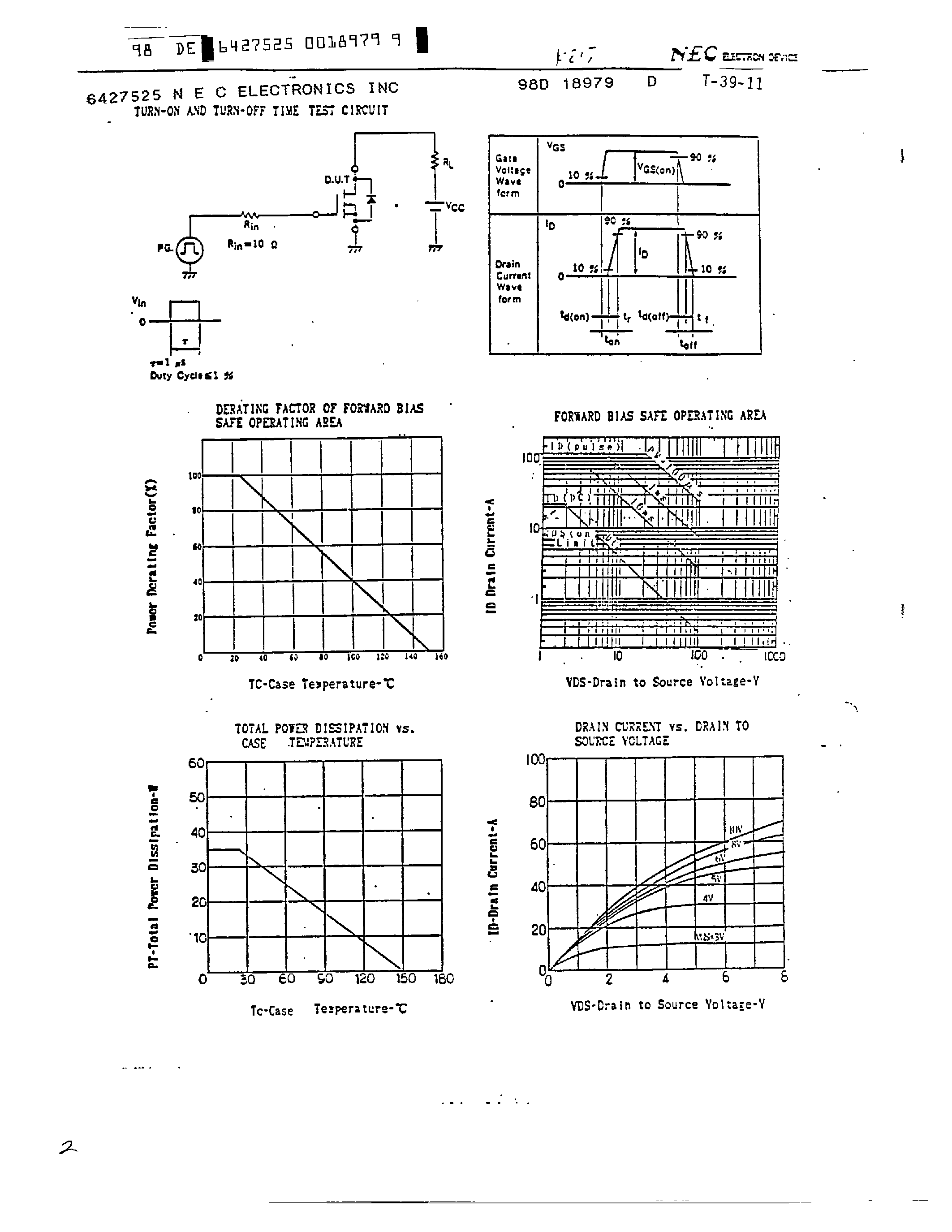 Datasheet 2SK815 page 2 Datasheet 2SK815 - MOS FIELD EFFECT TRANSISTOR page 2