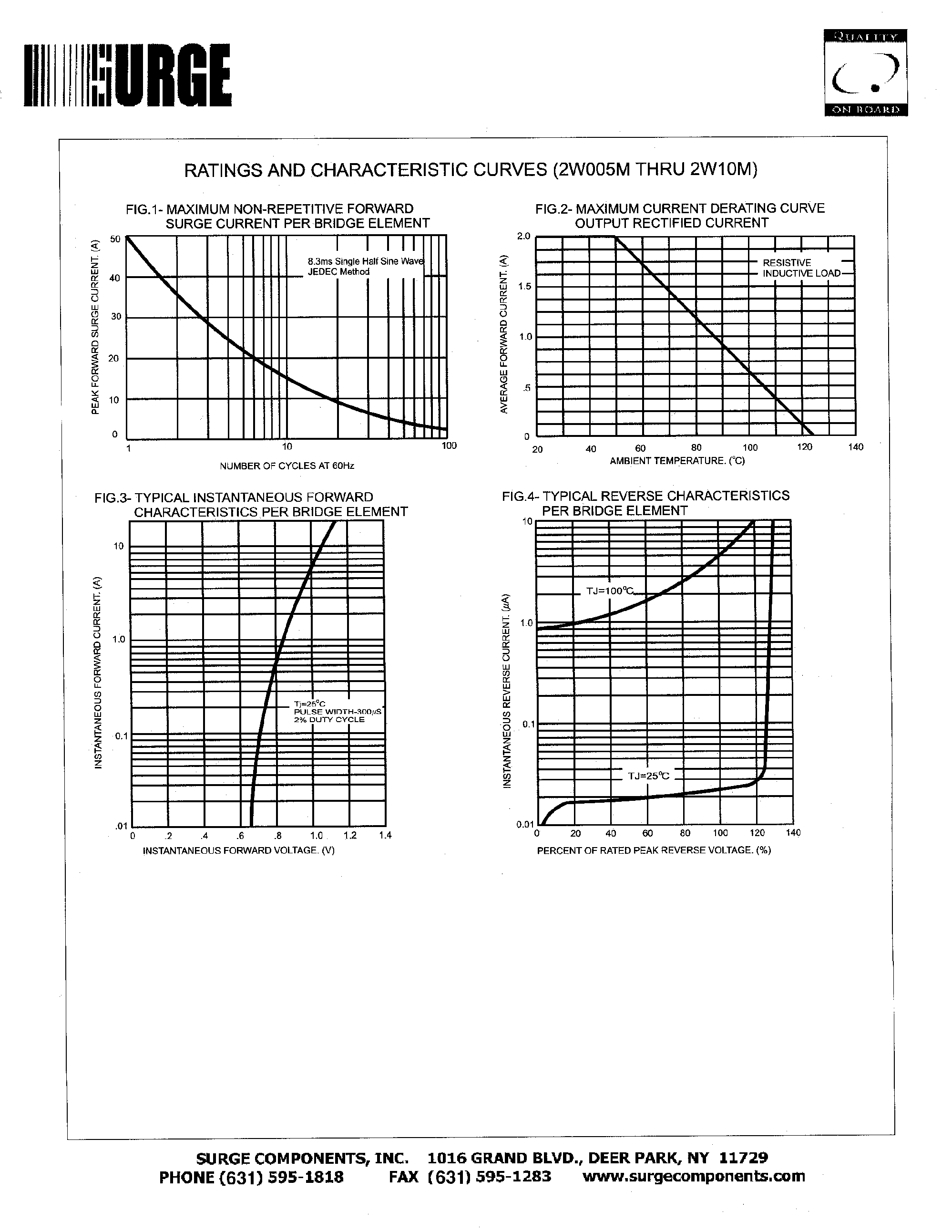 Datasheet 2W08M - SINGLE PHASE 2.0 AMPS. SILICON BRIDGE RECTIFIERS page 2