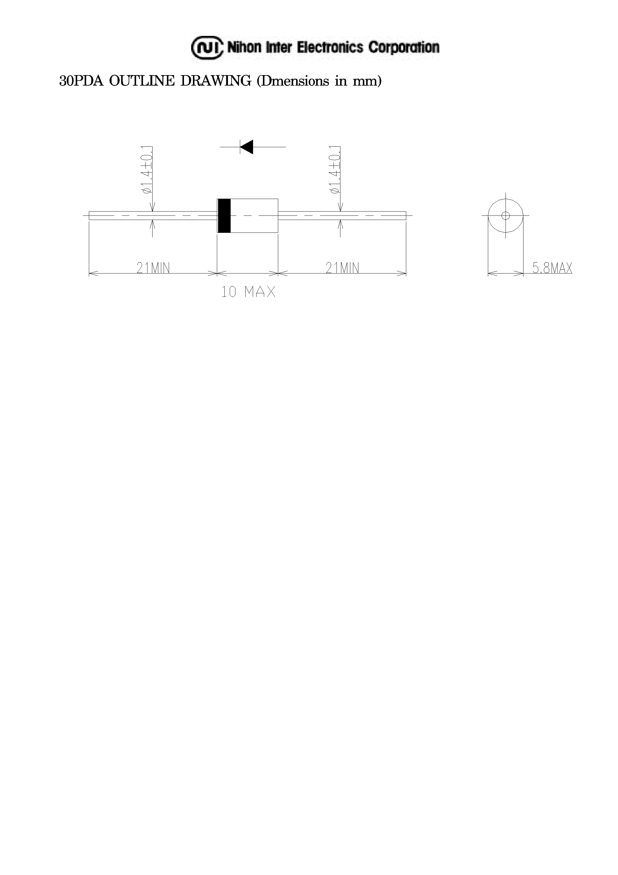 Datasheet 30PDA10 page 2 Datasheet 30PDA10 - DIODE page 2