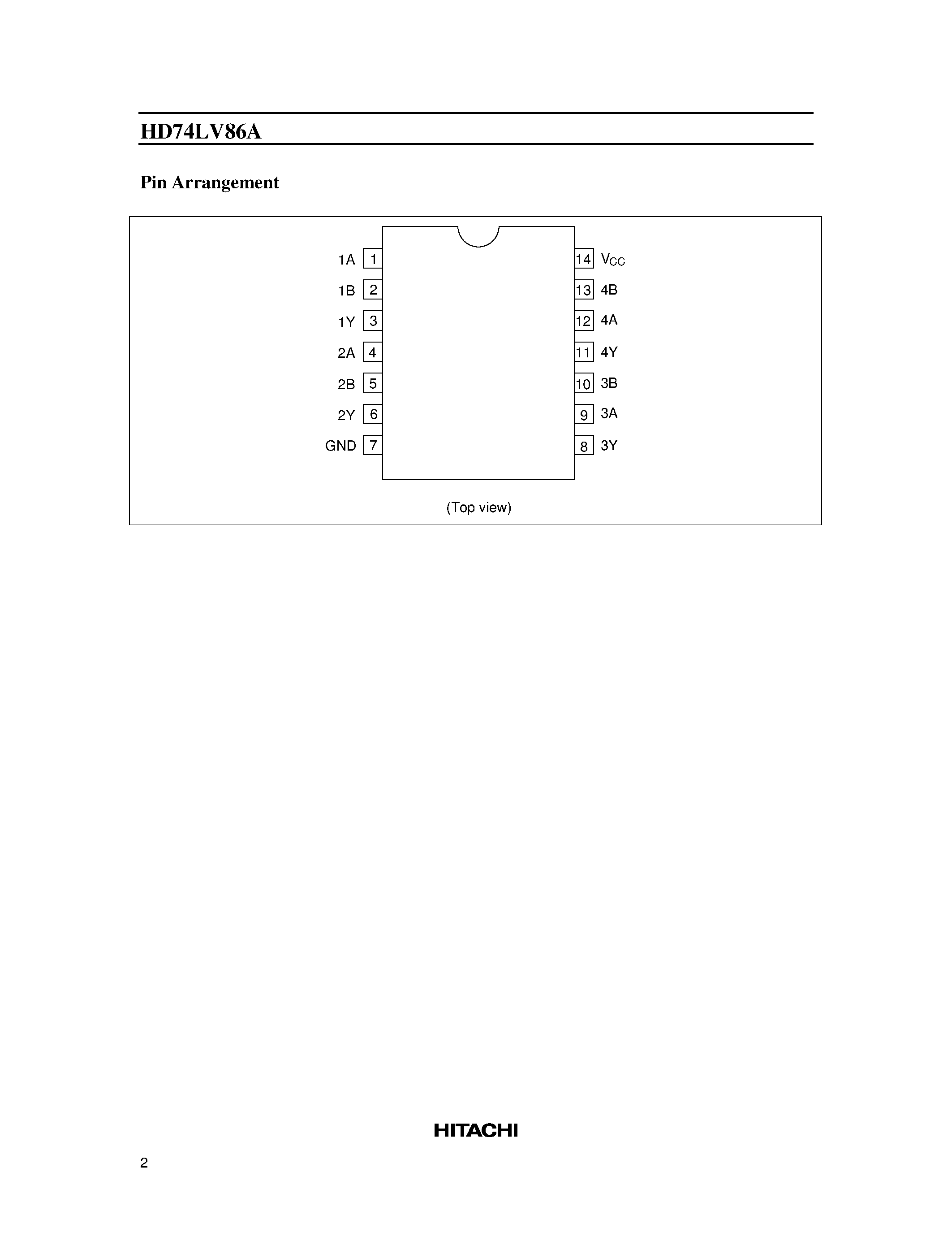 Даташит LV86 - Quad. 2-input Exclusive-OR Gates страница 2