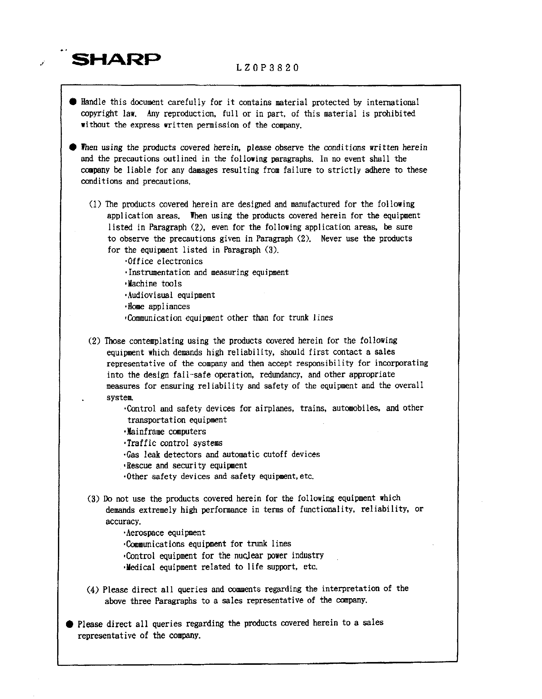 Даташит на микросхему LZ0P3820 страница 2 Даташит LZ0P3820 - l/7-type lens-integrated CMOS Color Area Sensor for CIF страница 2