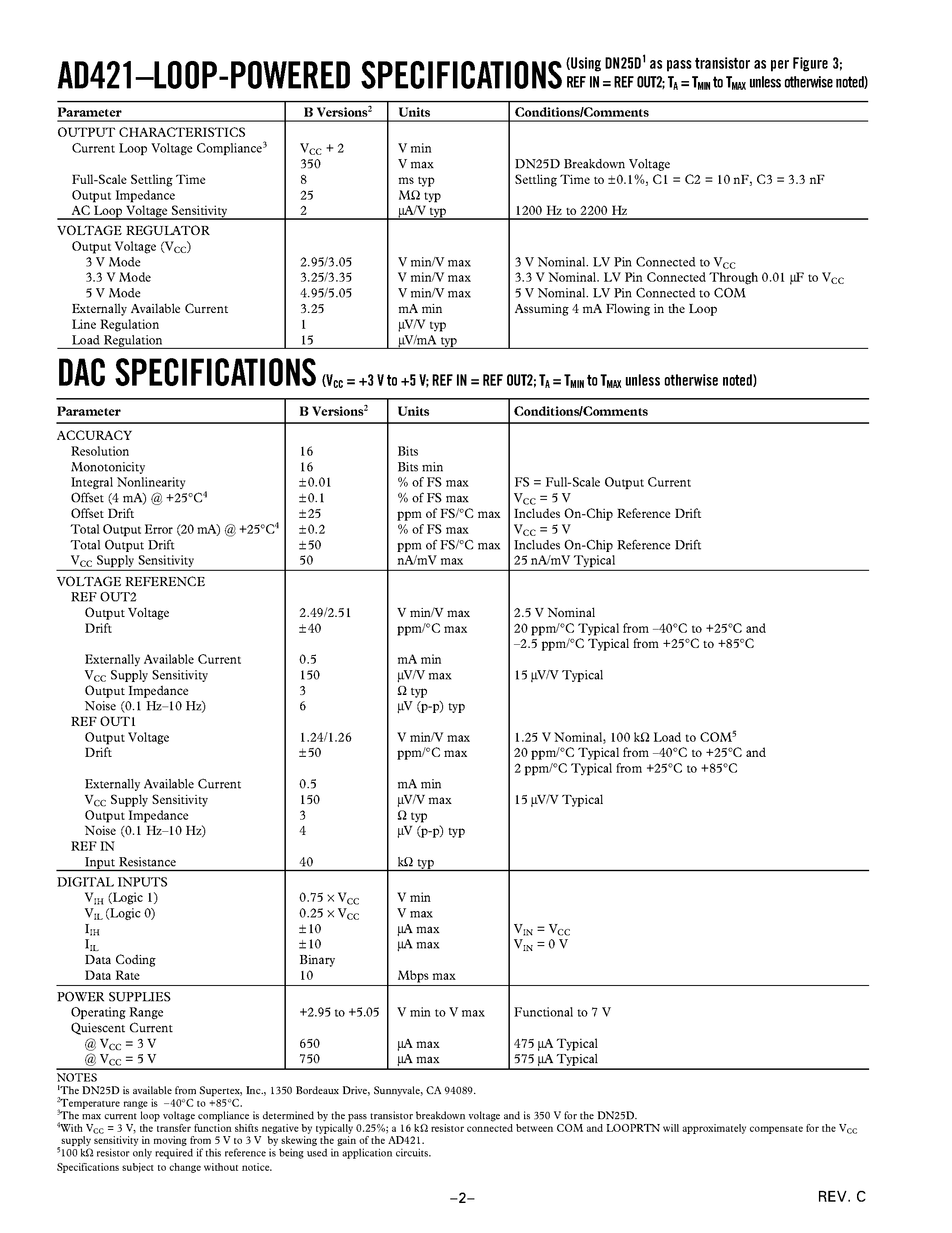 Datasheet EVAL-AD7650CB - Evaluation Board AD766X/AD767X page 2
