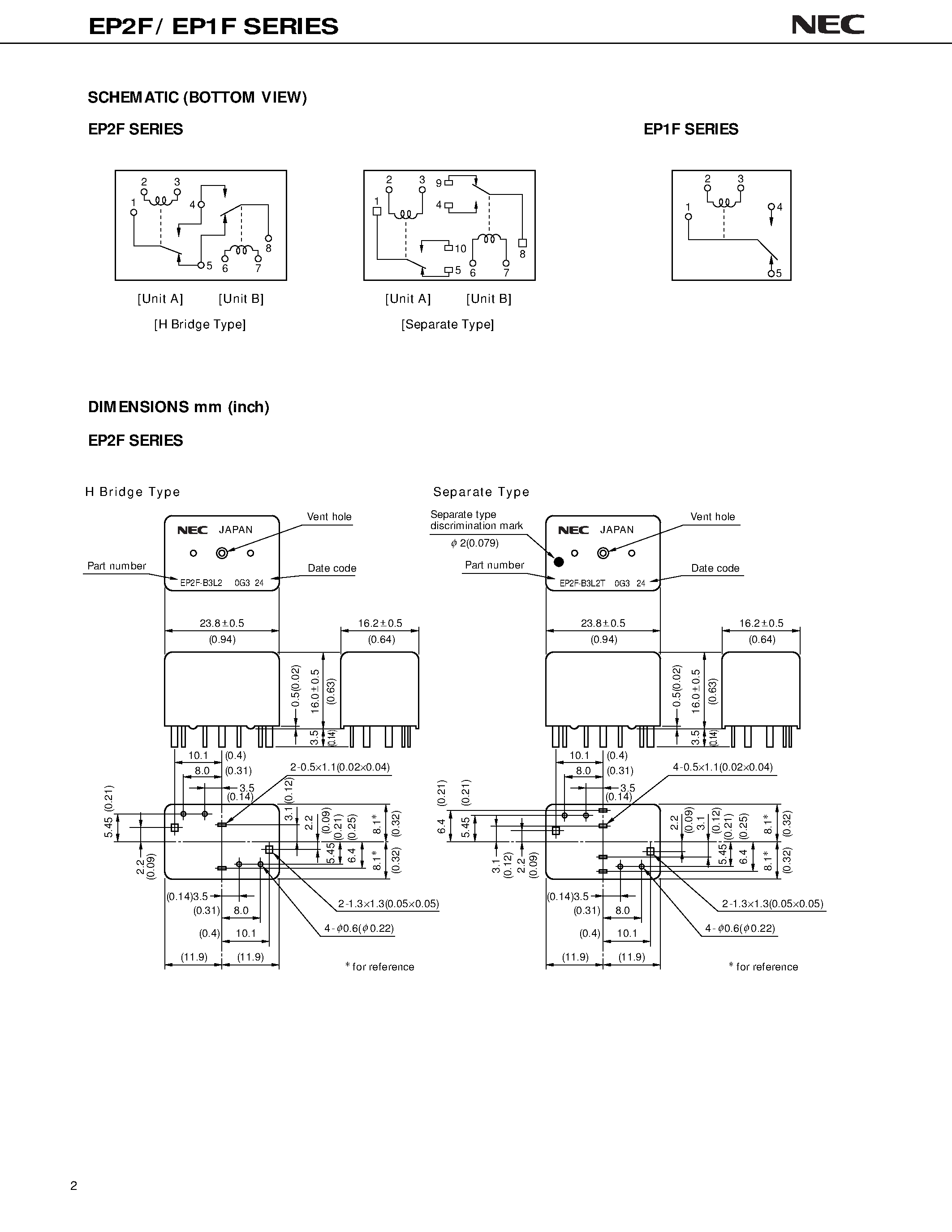 Datasheet EP1F-B3L1 - HIGH HEAT RESISTIVITY page 2