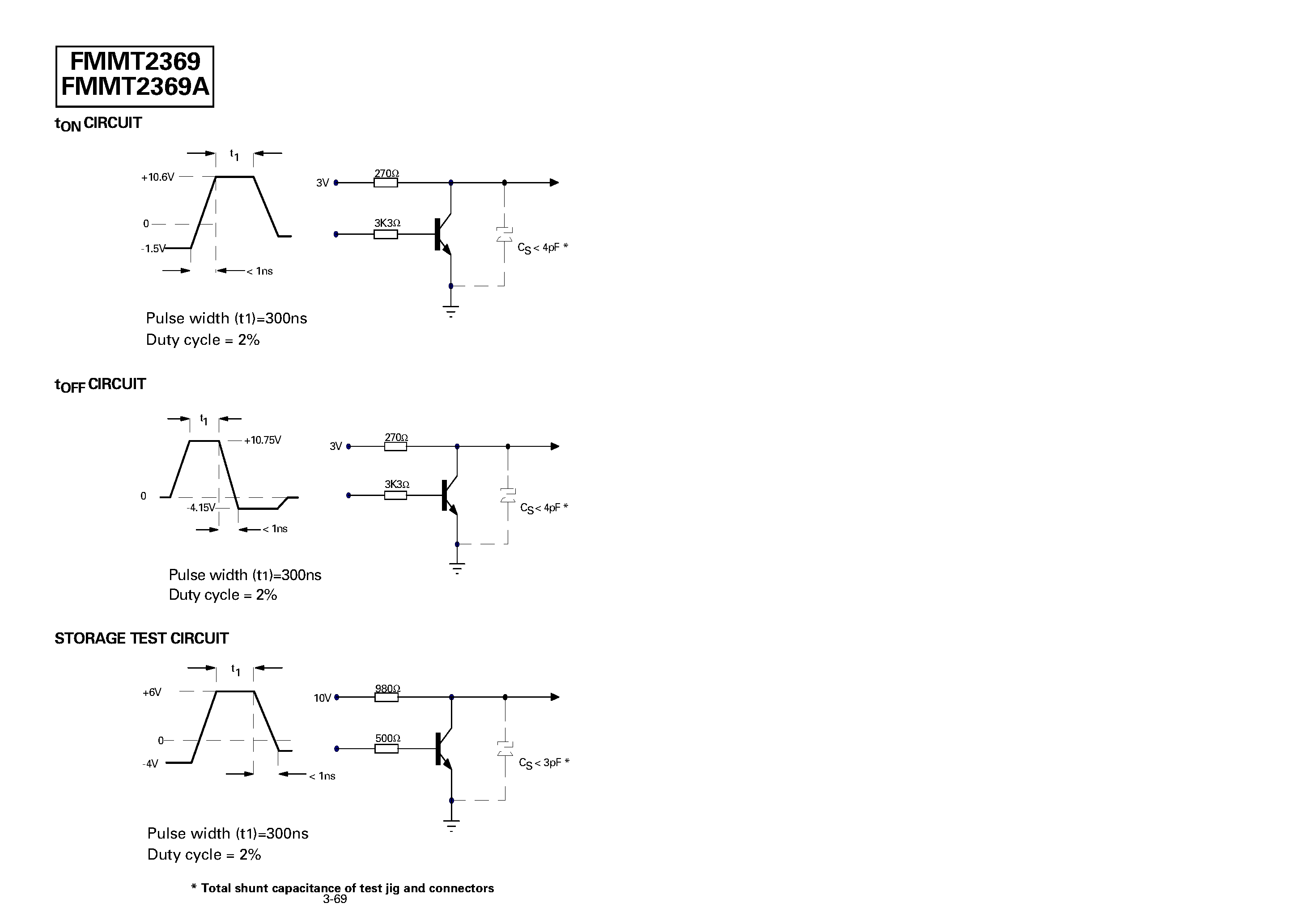 Даташит на микросхему FMMT2369 страница 2 Даташит FMMT2369 - SOT23 NPN SILICON PLANAR HIGH SPEED SWITCHING TRANSISTORS страница 2