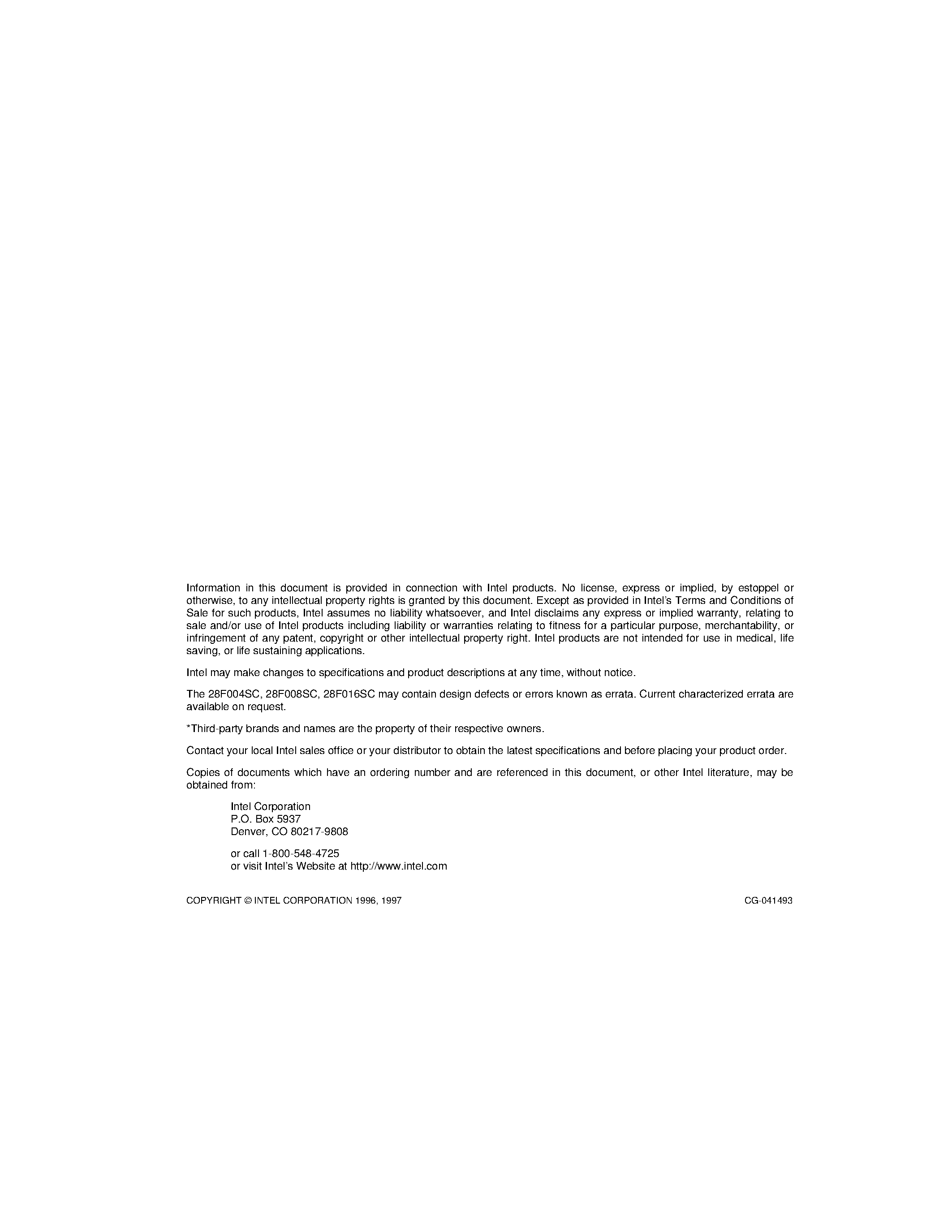 Datasheet E28F016SC-120 - BYTE-WIDE SmartVoltage FlashFile MEMORY FAMILY 4/ 8/ AND 16 MBIT page 2