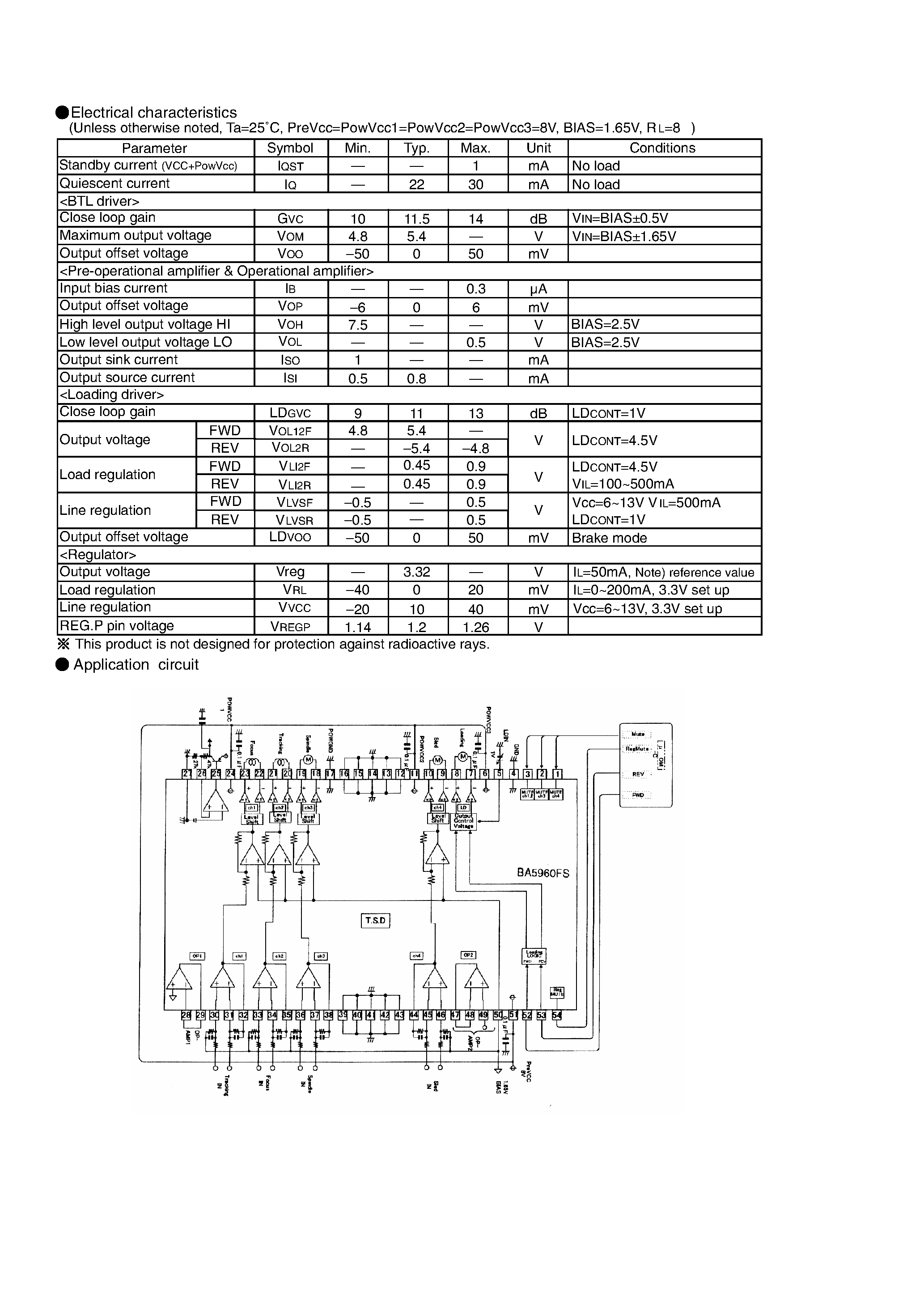 Datasheet BA5960FS - 5 Channel Driver for with Regulator page 2