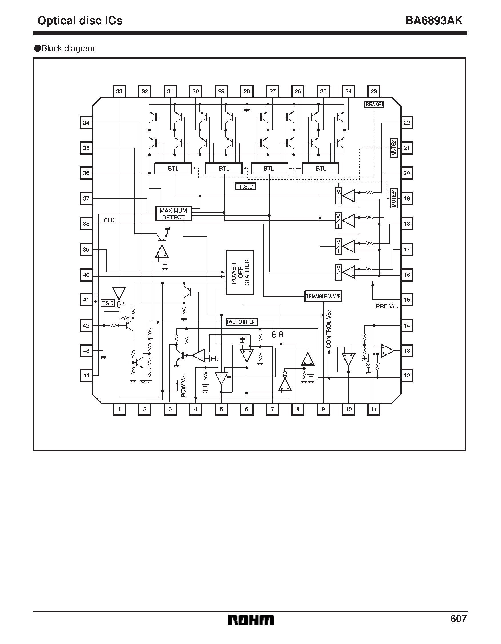 Datasheet BA6893AK - 4-channel driver and power controller page 2