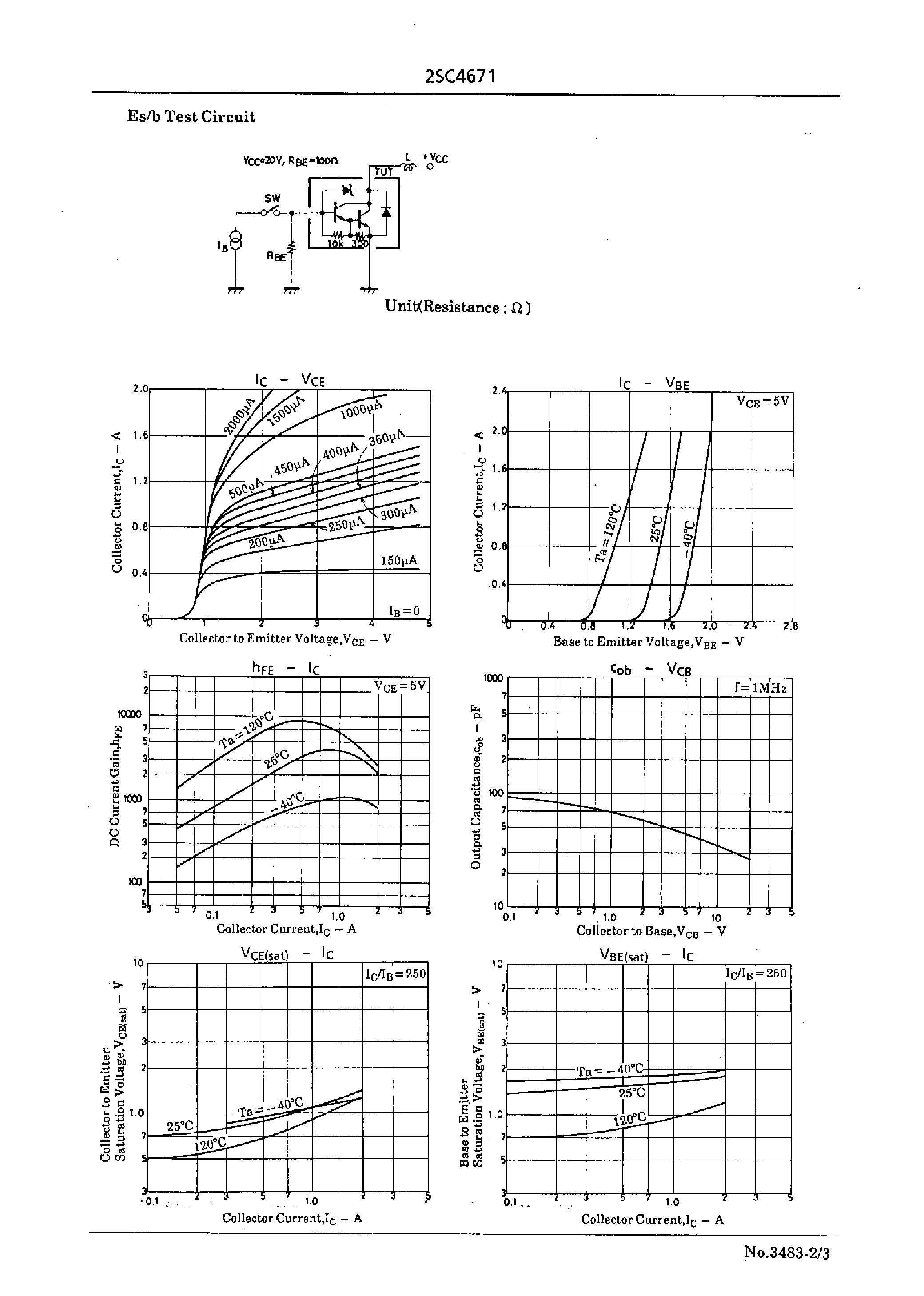 Datasheet 2SC4671 - Various Drivers Applications page 2