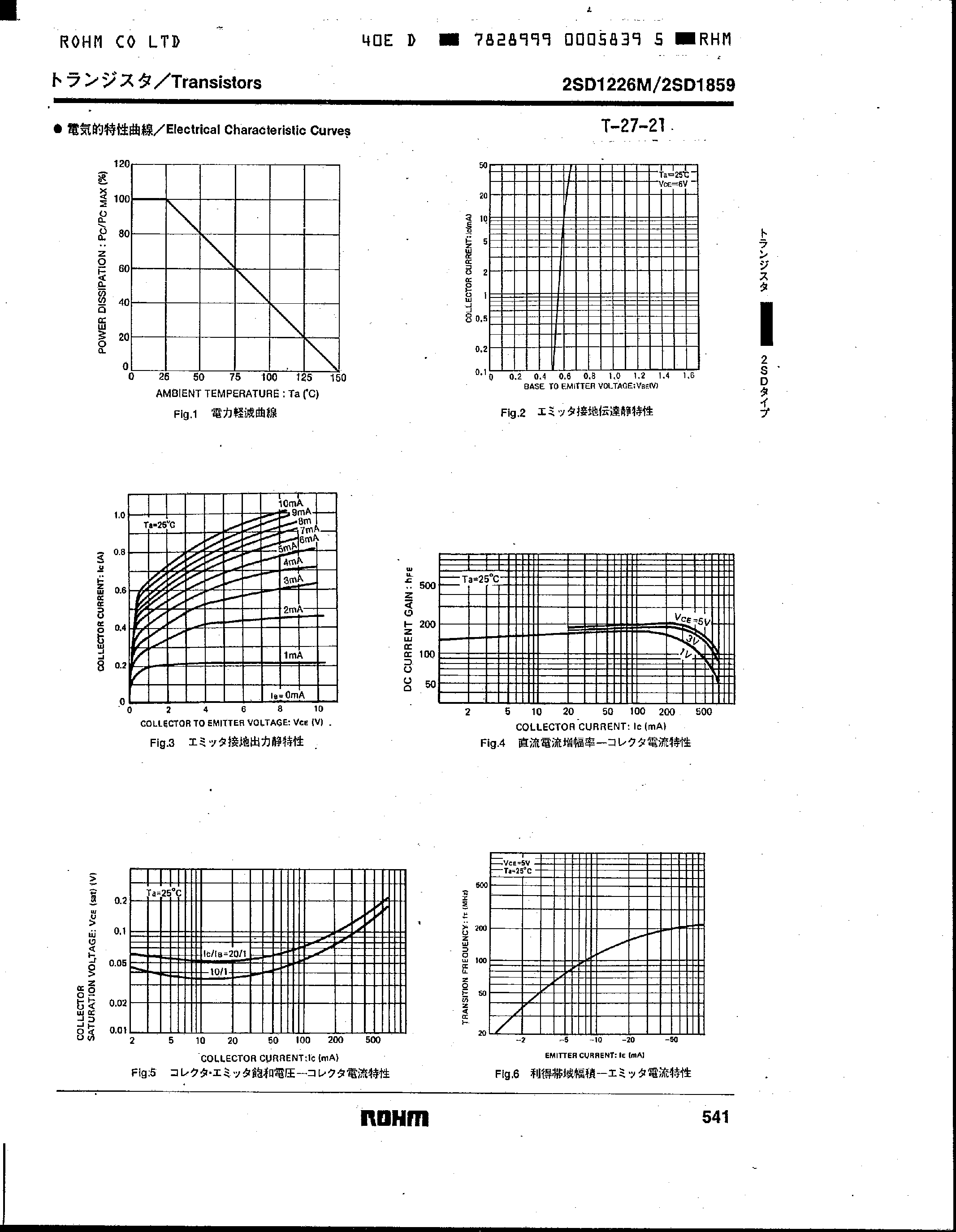 Datasheet 2SD1226 - Medium Power Amp. Epitaxial Planar NPN Silicon Transistors page 2