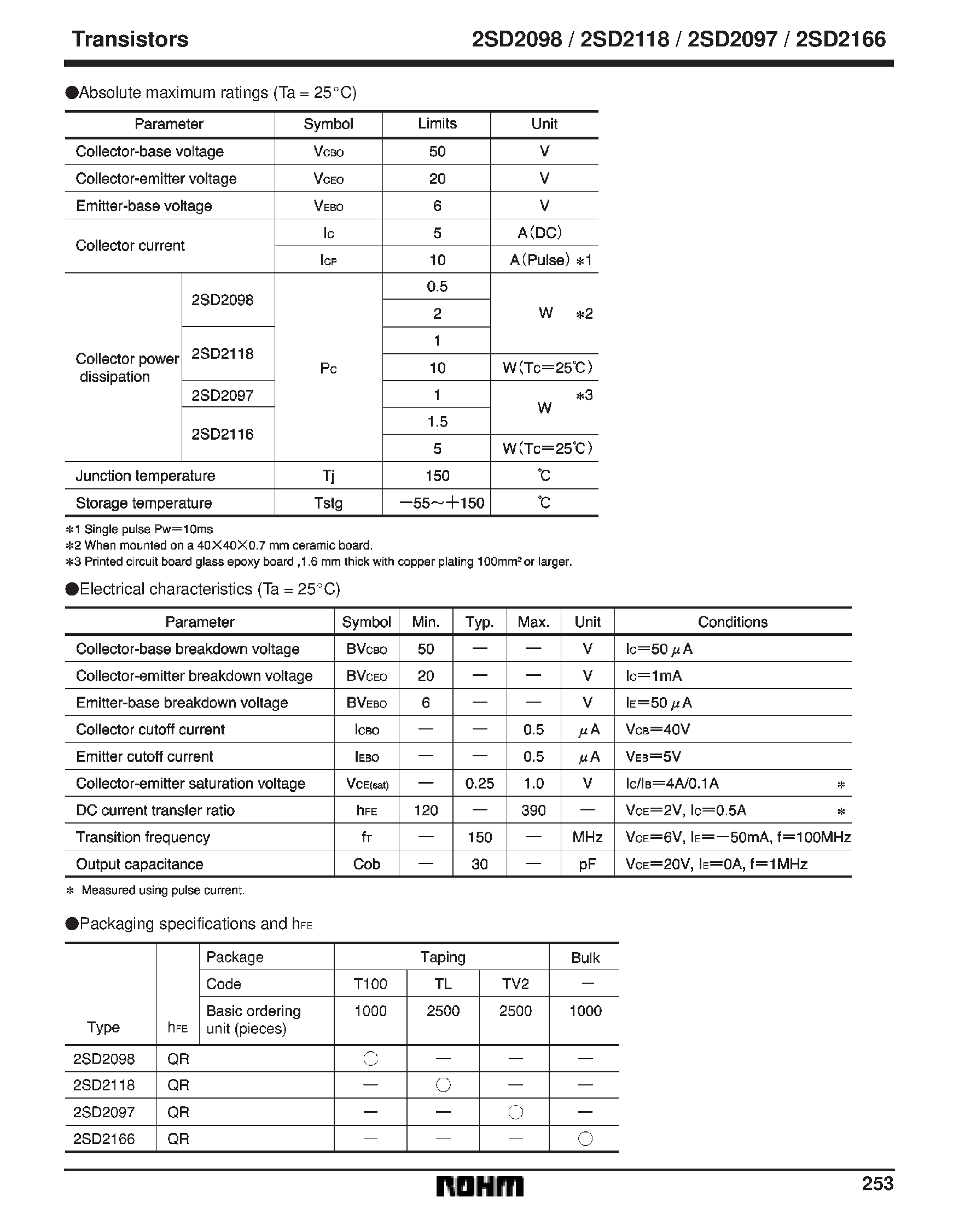 Даташит 2SD2118 - Low VCE(sat) Transistor(Strobe flash) страница 2