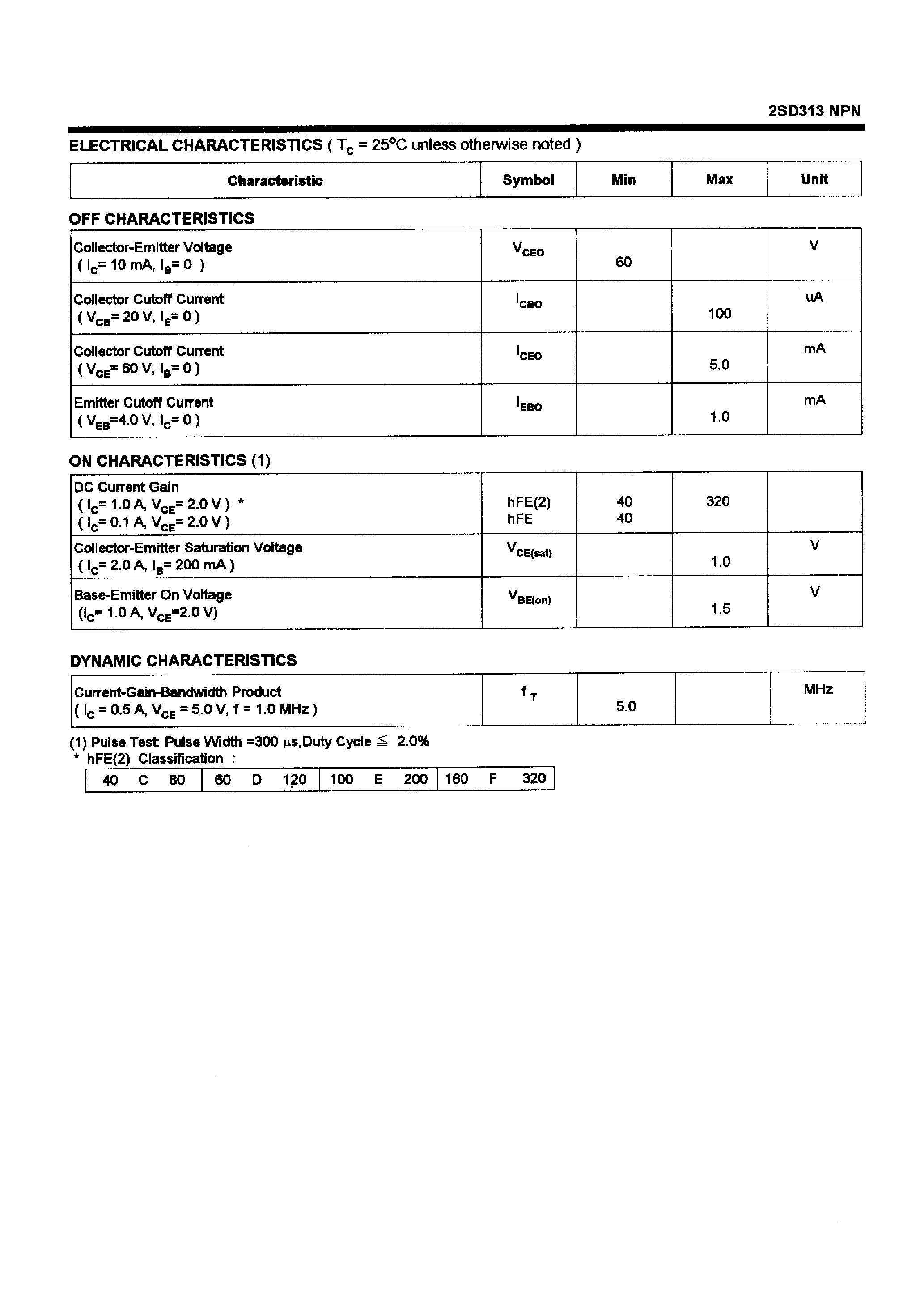 Даташит 2SD313 - POWER TRANSISTORS(3A/60V/30W) страница 2