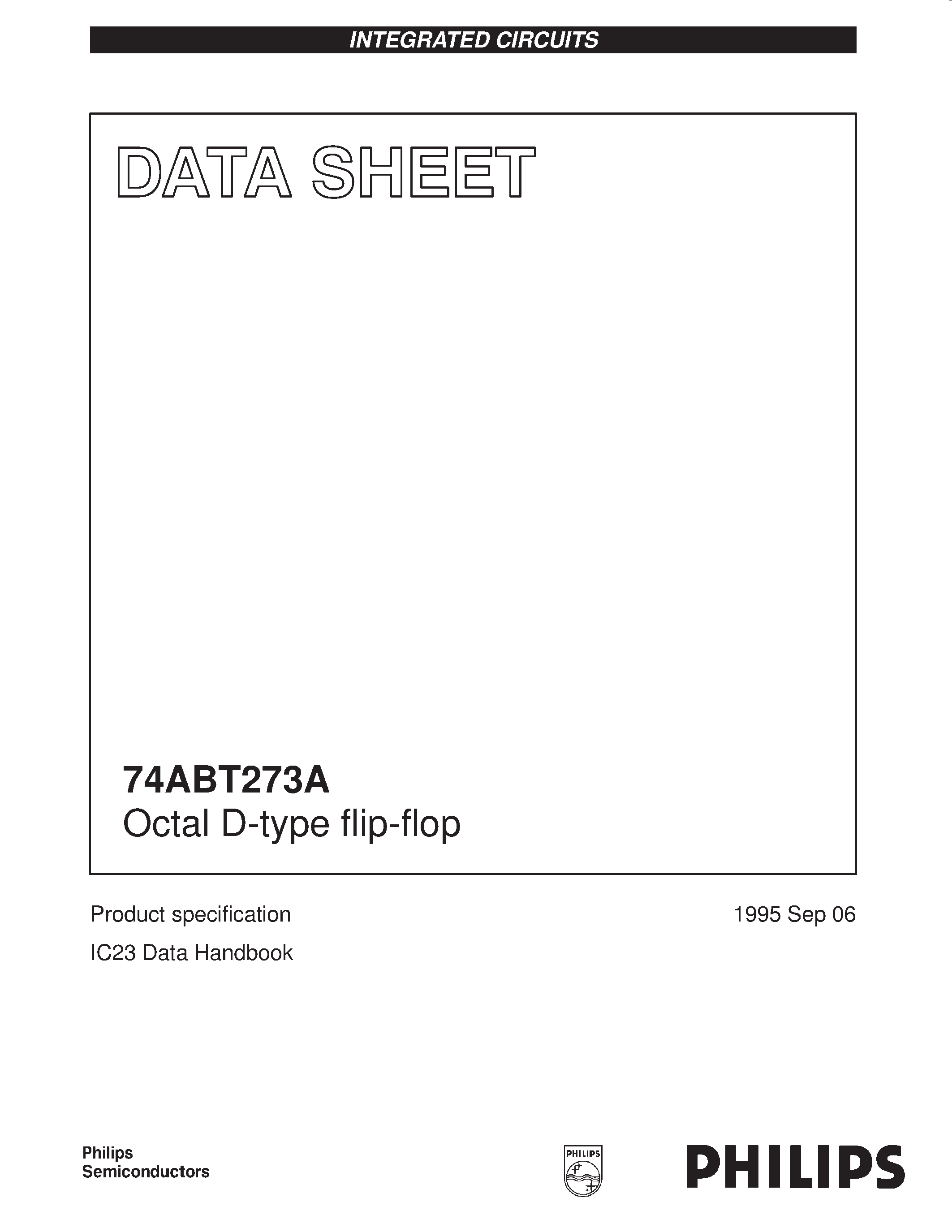 Datasheet 74ABT273A - Octal D-type flip-flop page 1