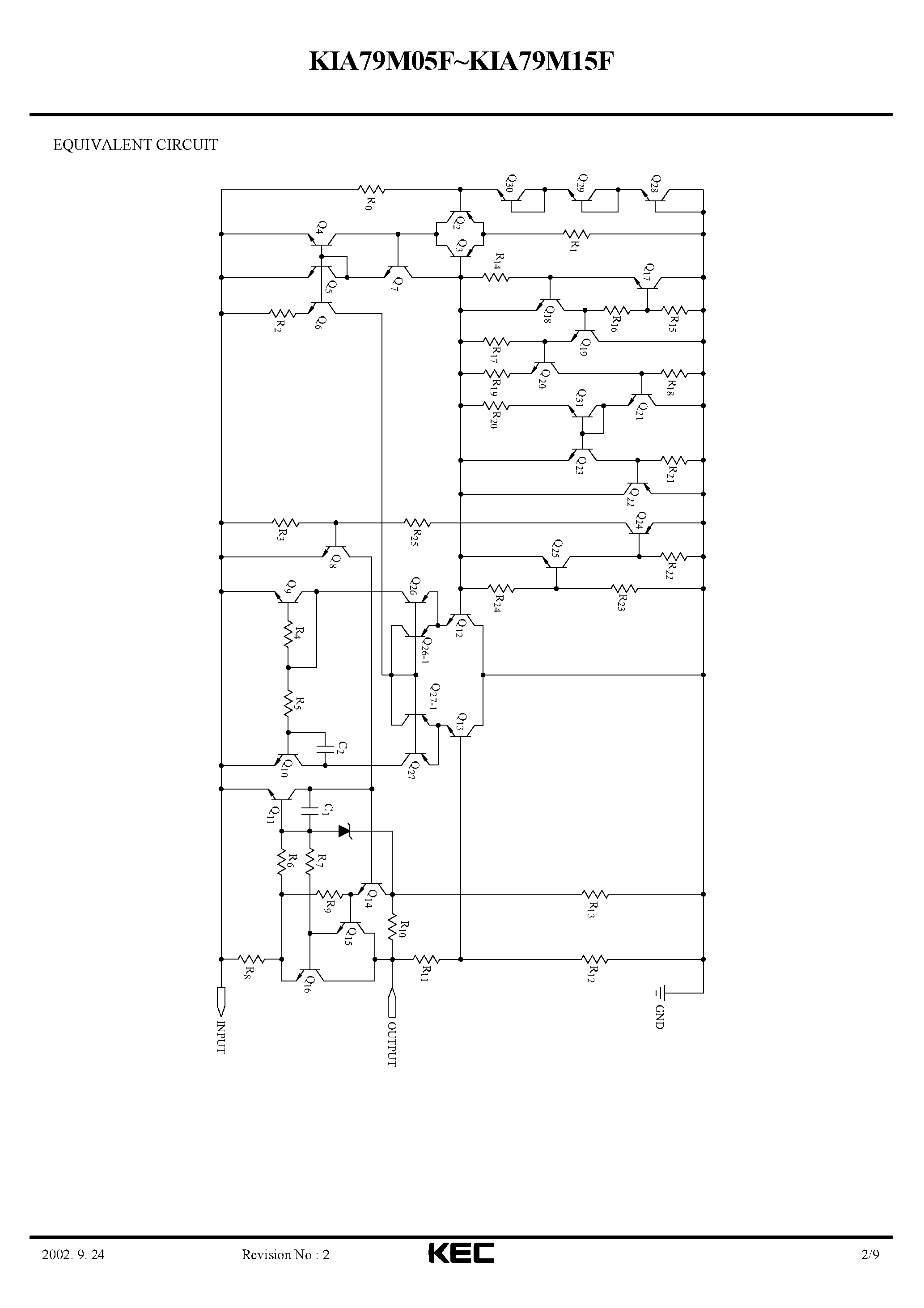 Datasheet KIA79M08F page 2 Datasheet KIA79M08F - BIPOLAR LINEAR INTEGRATED CIRCUIT (THREE TERMINAL POSITIVE VOLTAGE REGULATORS) page 2