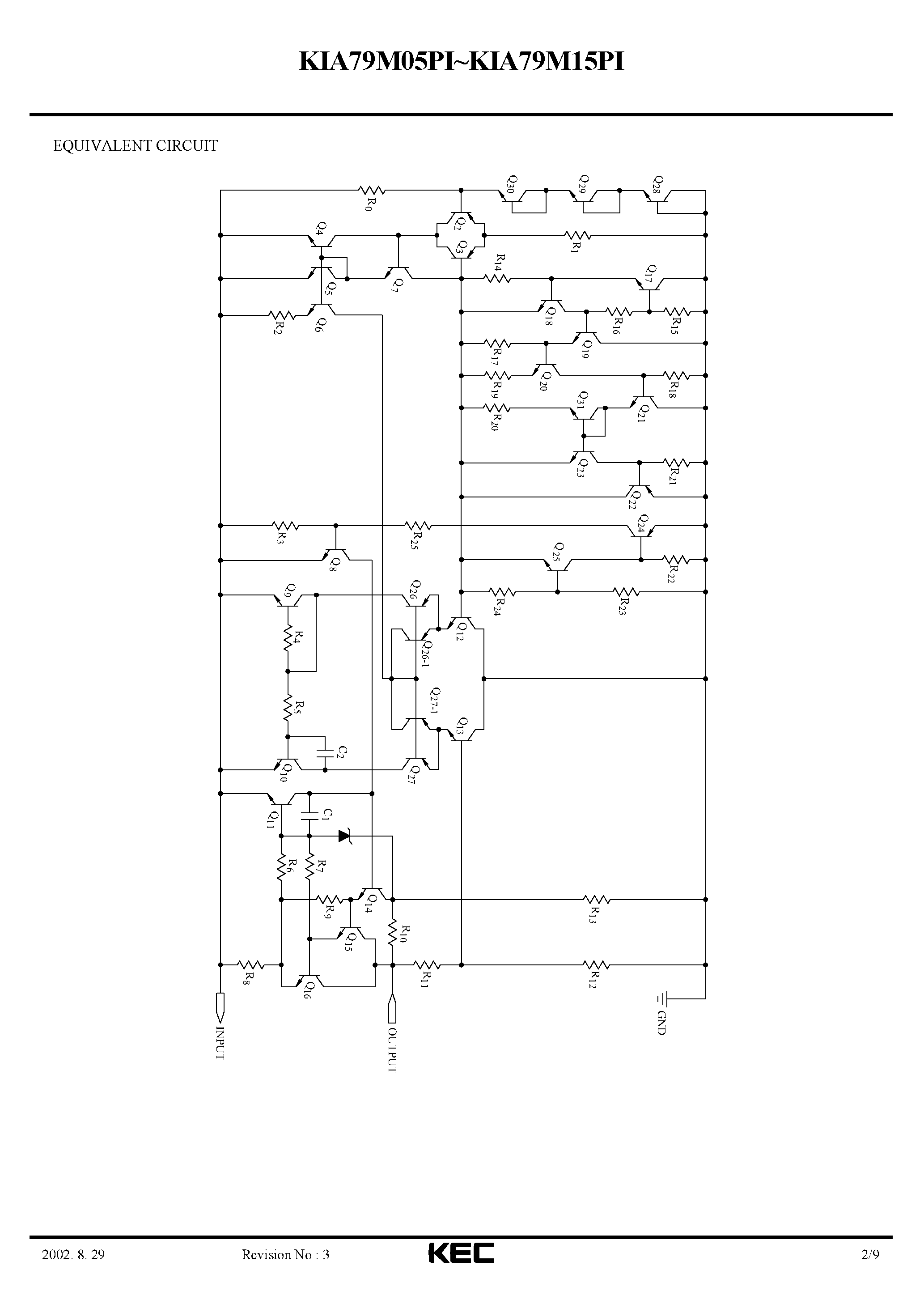Datasheet KIA79M08PI - BIPOLAR LINEAR INTEGRATED CIRCUIT (THREE TERMINAL POSITIVE VOLTAGE REGULATORS) page 2