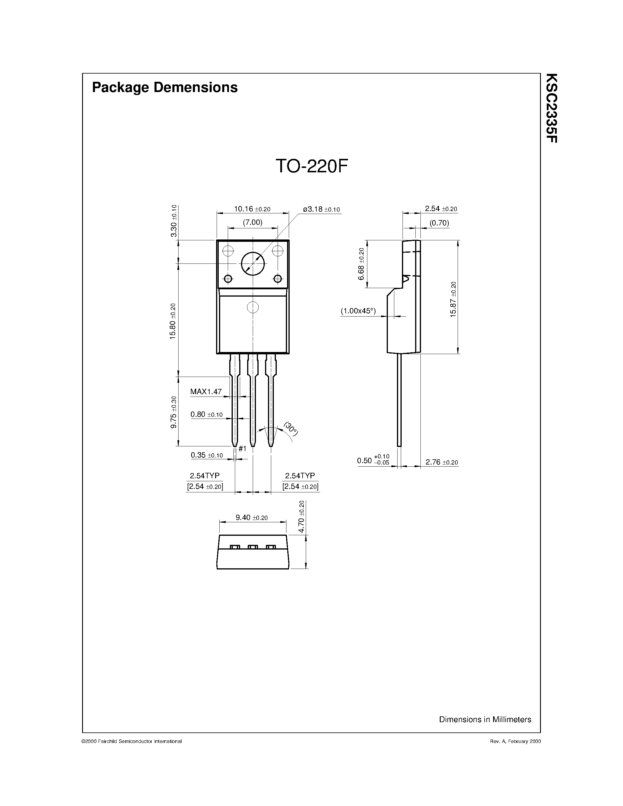 Datasheet KSC2335F - High Speed/ High Voltage Switching page 2
