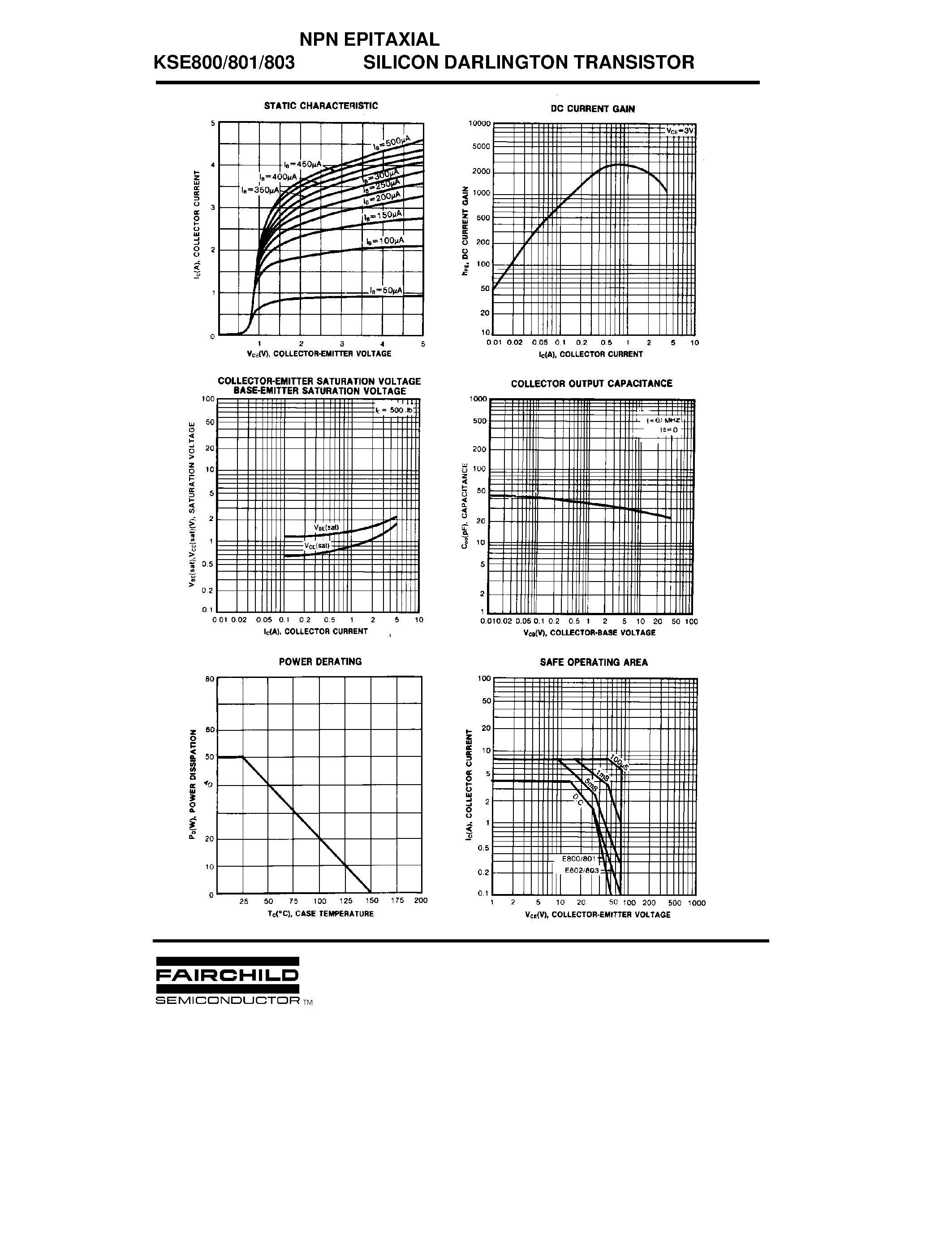 Datasheet KSE800 - NPN EPITAXIAL SILICON DARLINGTON TRANSISTOR page 2