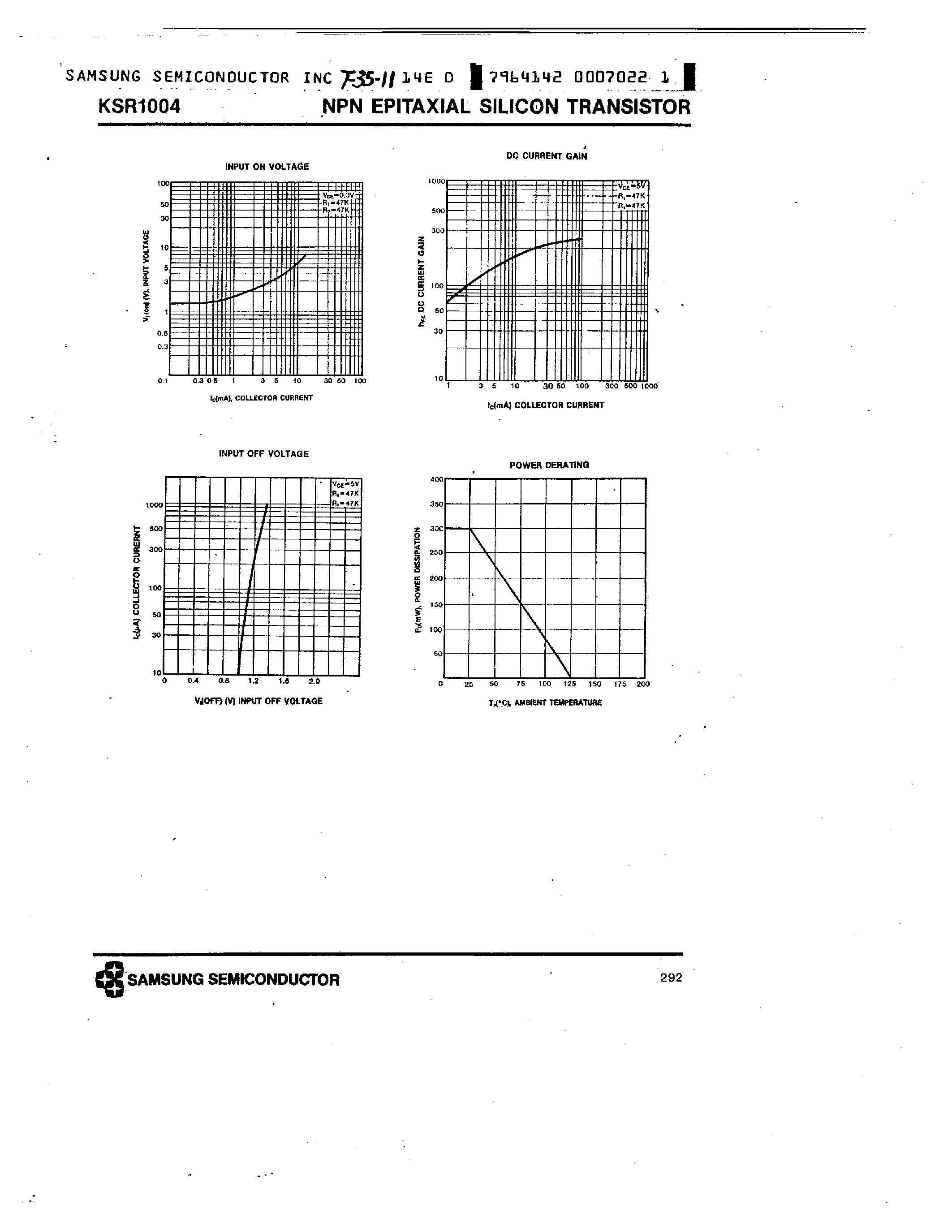 Datasheet KSR1004 - NPN (SWITCHING APPLICATION) page 2