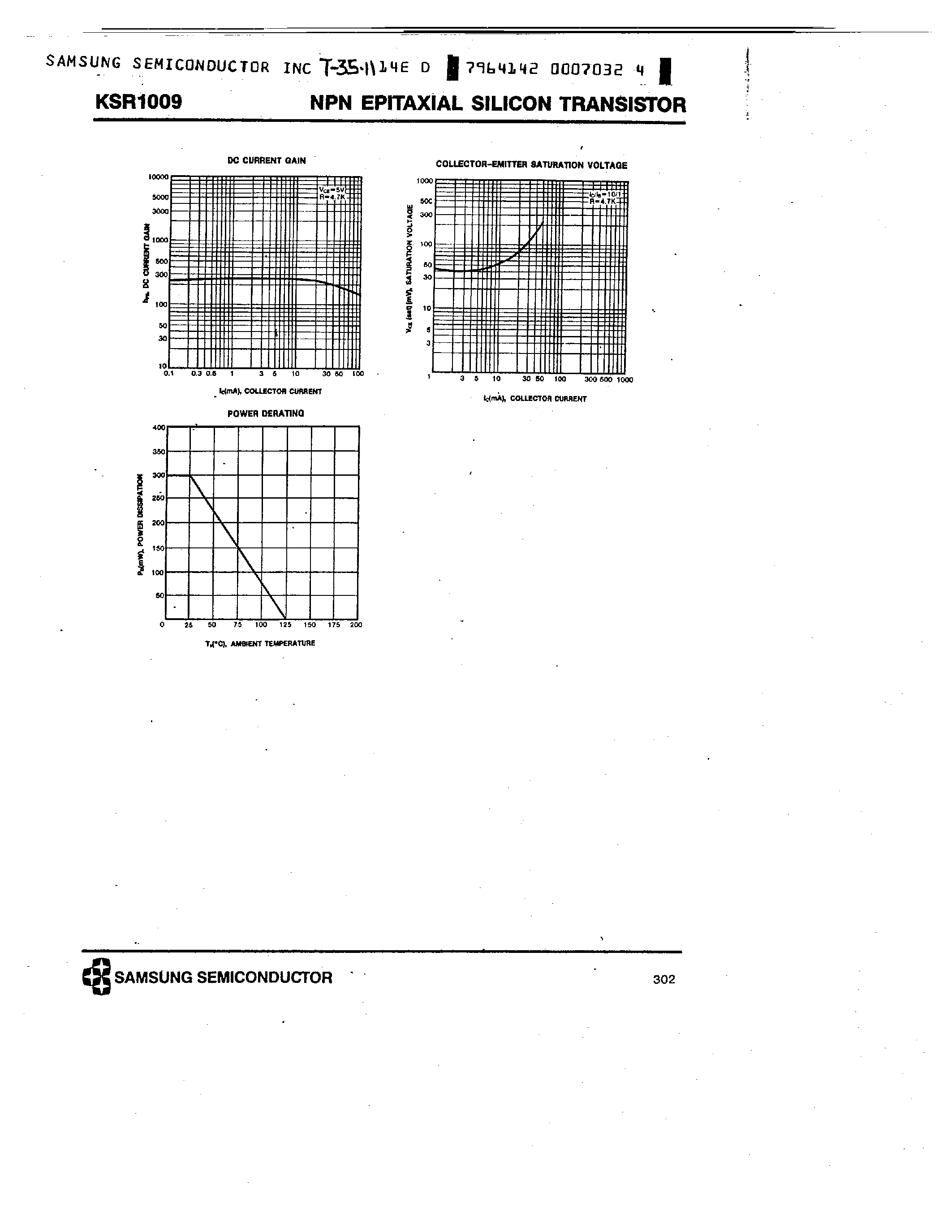 Datasheet KSR1009 - NPN (SWITCHING APPLICATION) page 2