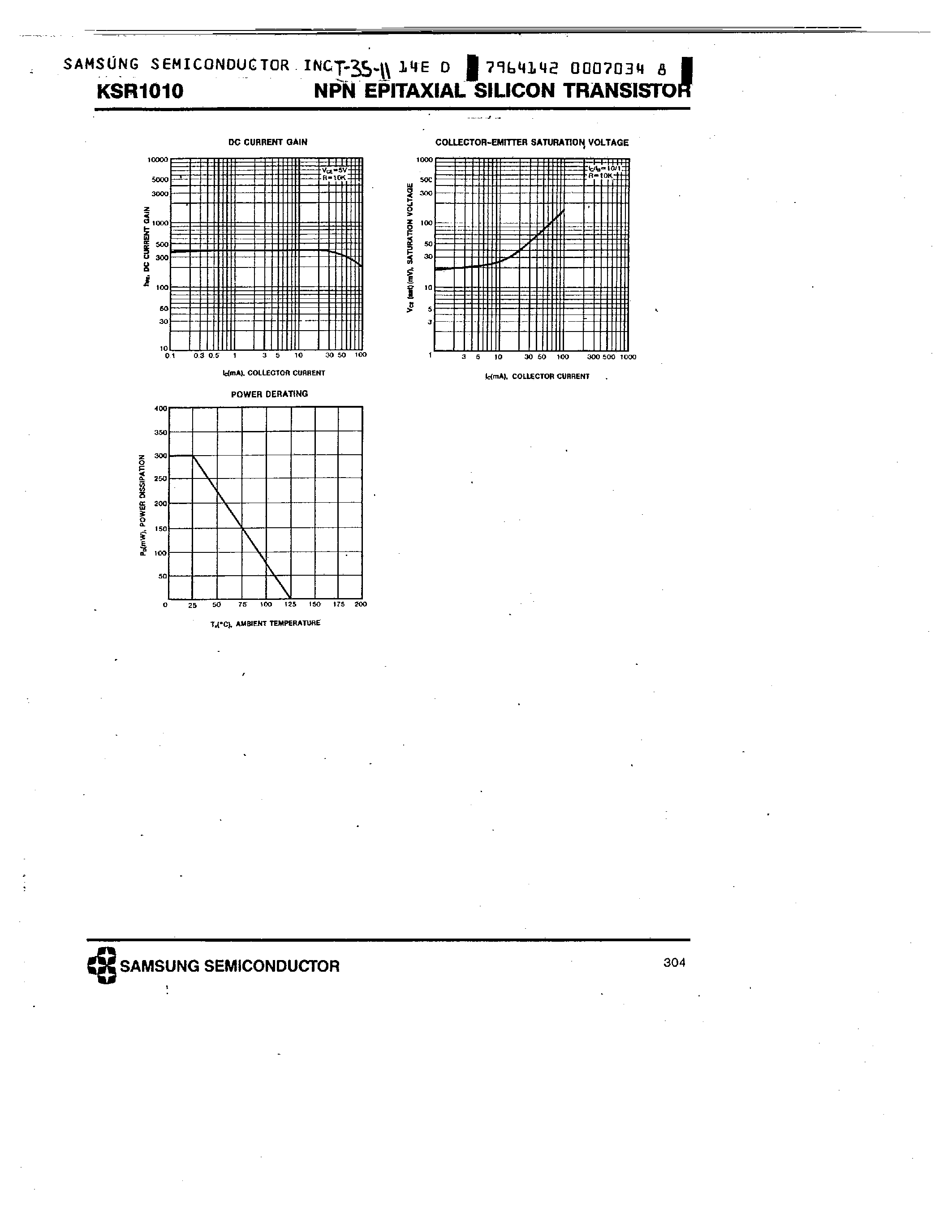 Datasheet KSR1010 - NPN (SWITCHING APPLICATION) page 2