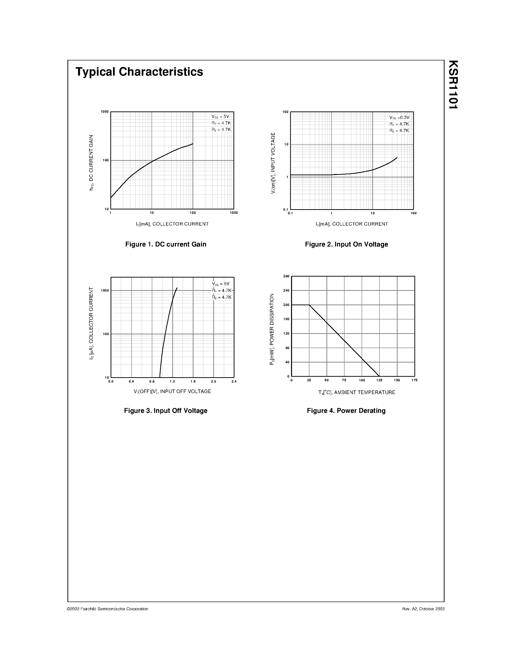 Даташит на микросхему KSR1101 страница 2 Даташит KSR1101 - Switching Application страница 2