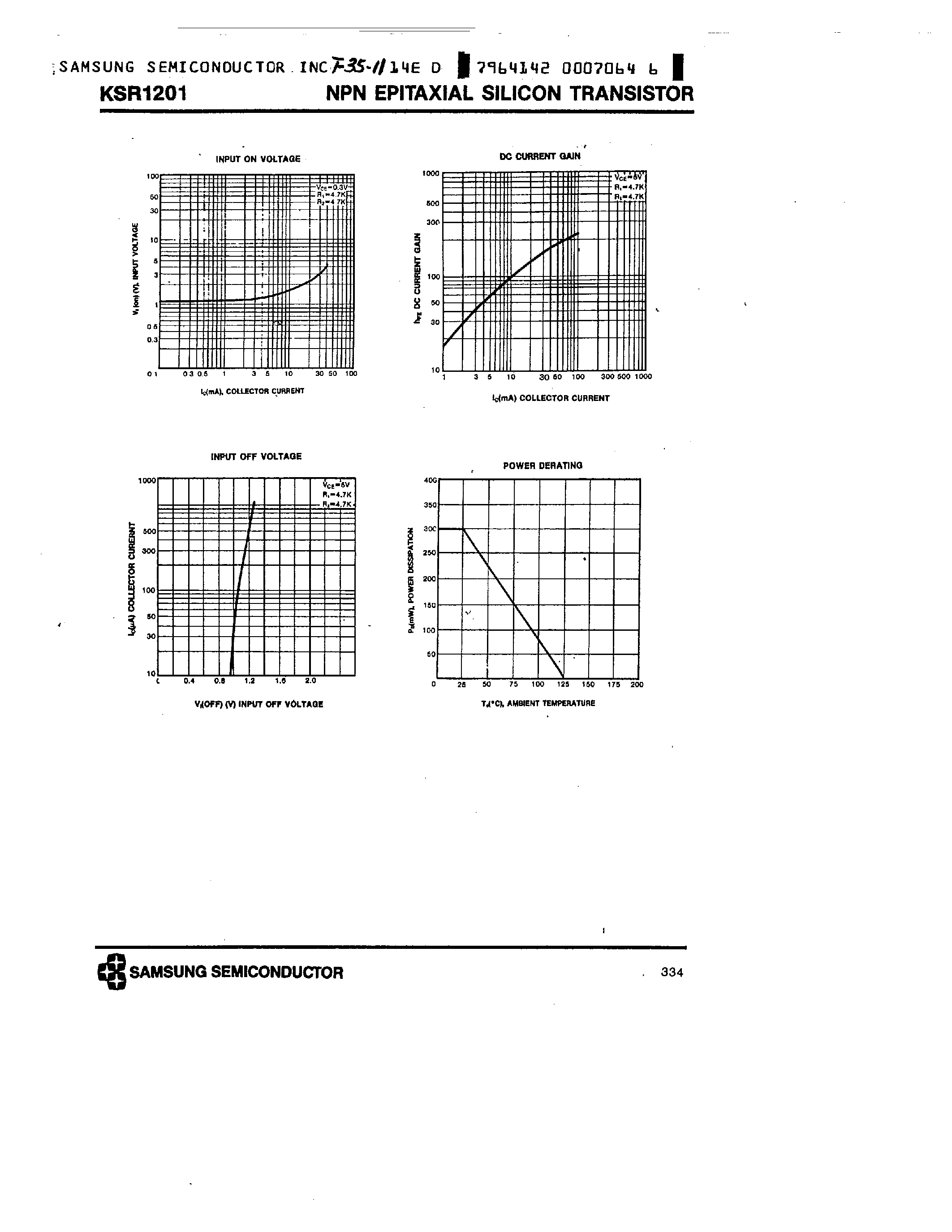 Даташит на микросхему KSR1201 страница 2 Даташит KSR1201 - NPN (SWITCHING APPLICATION) страница 2