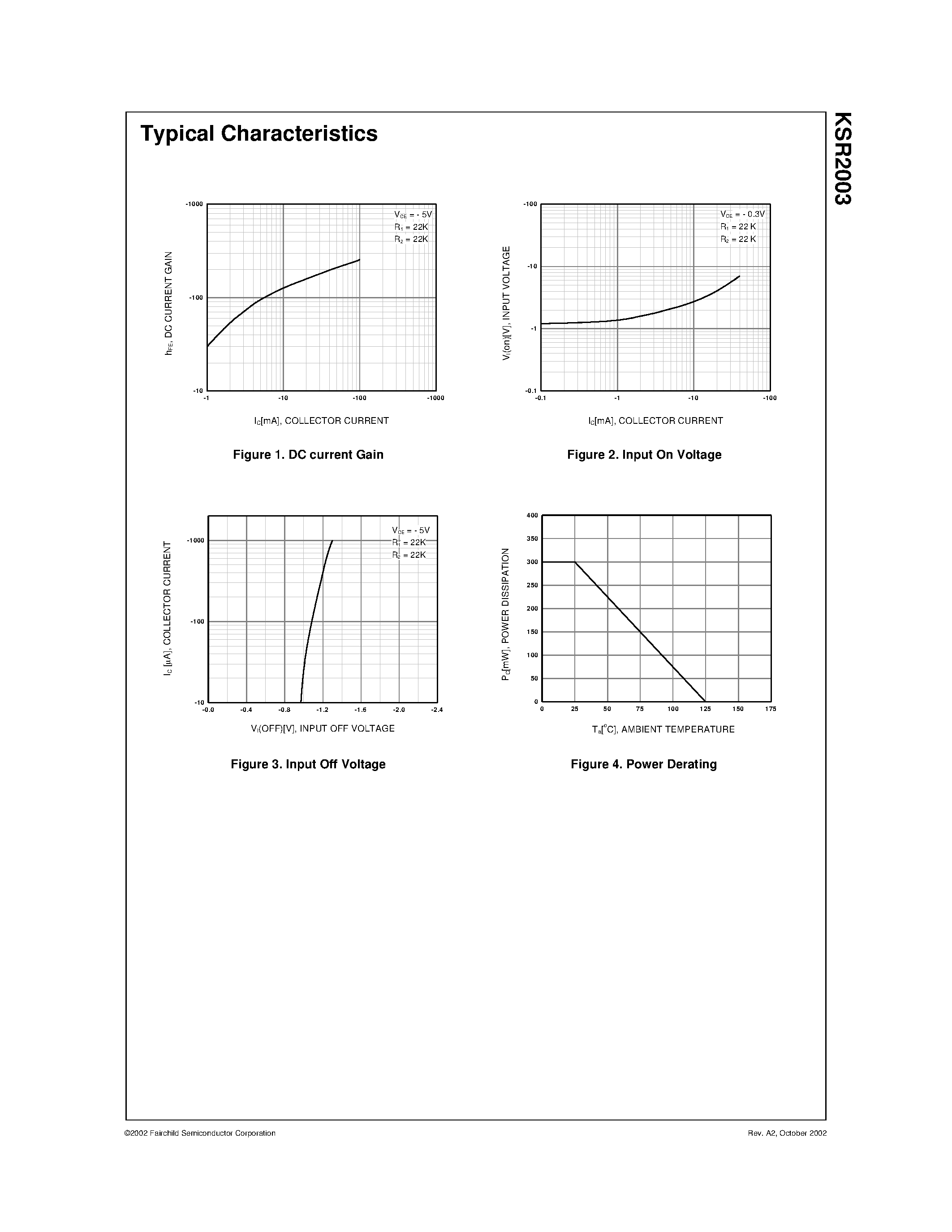 Даташит на микросхему KSR2003 страница 2 Даташит KSR2003 - Switching Application страница 2