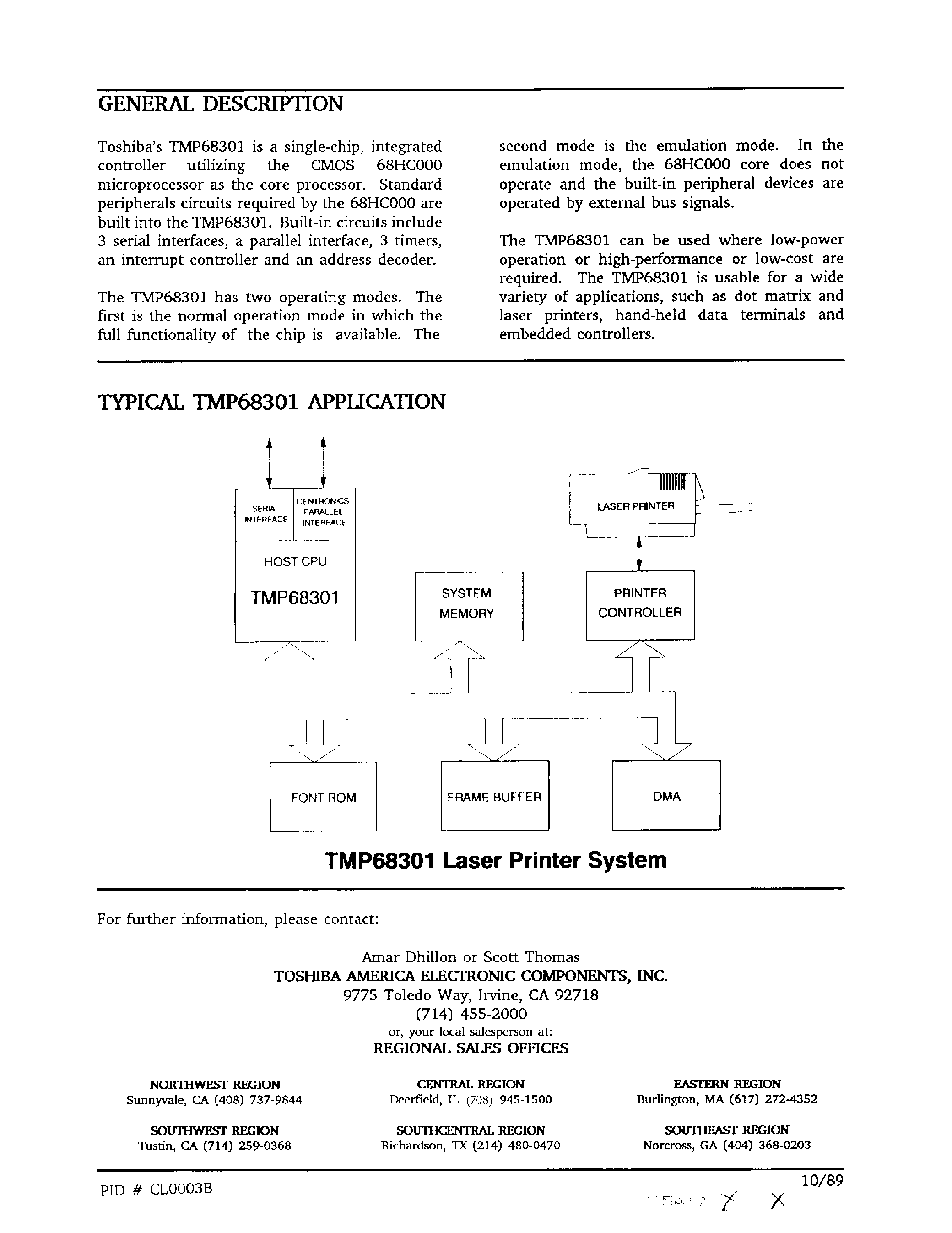 Даташит TMP68301 - 68HC000 Based Integrated Microprocessor страница 2