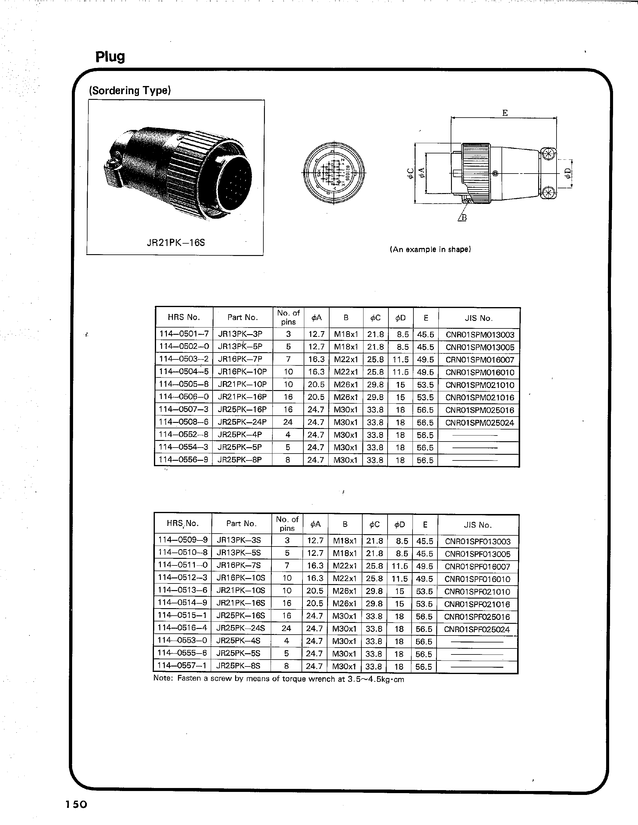 Даташит JR16BRJ-10PC - JR SERIES SHELL SIZE 13-25 ALUMINUM CONNECTORS страница 2