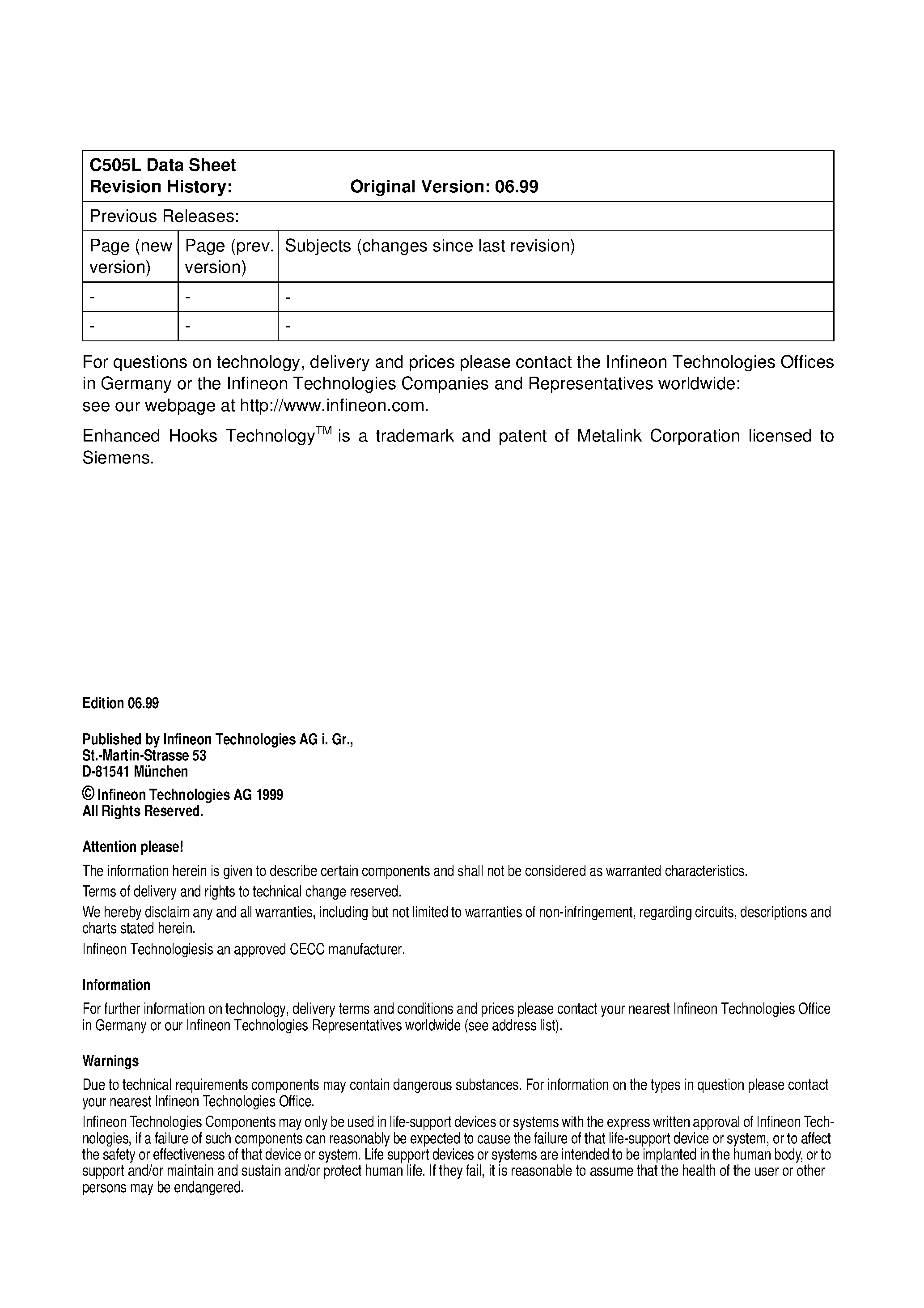 Даташит SAB-C505 - 8-bit CMOS Microcontroller страница 2