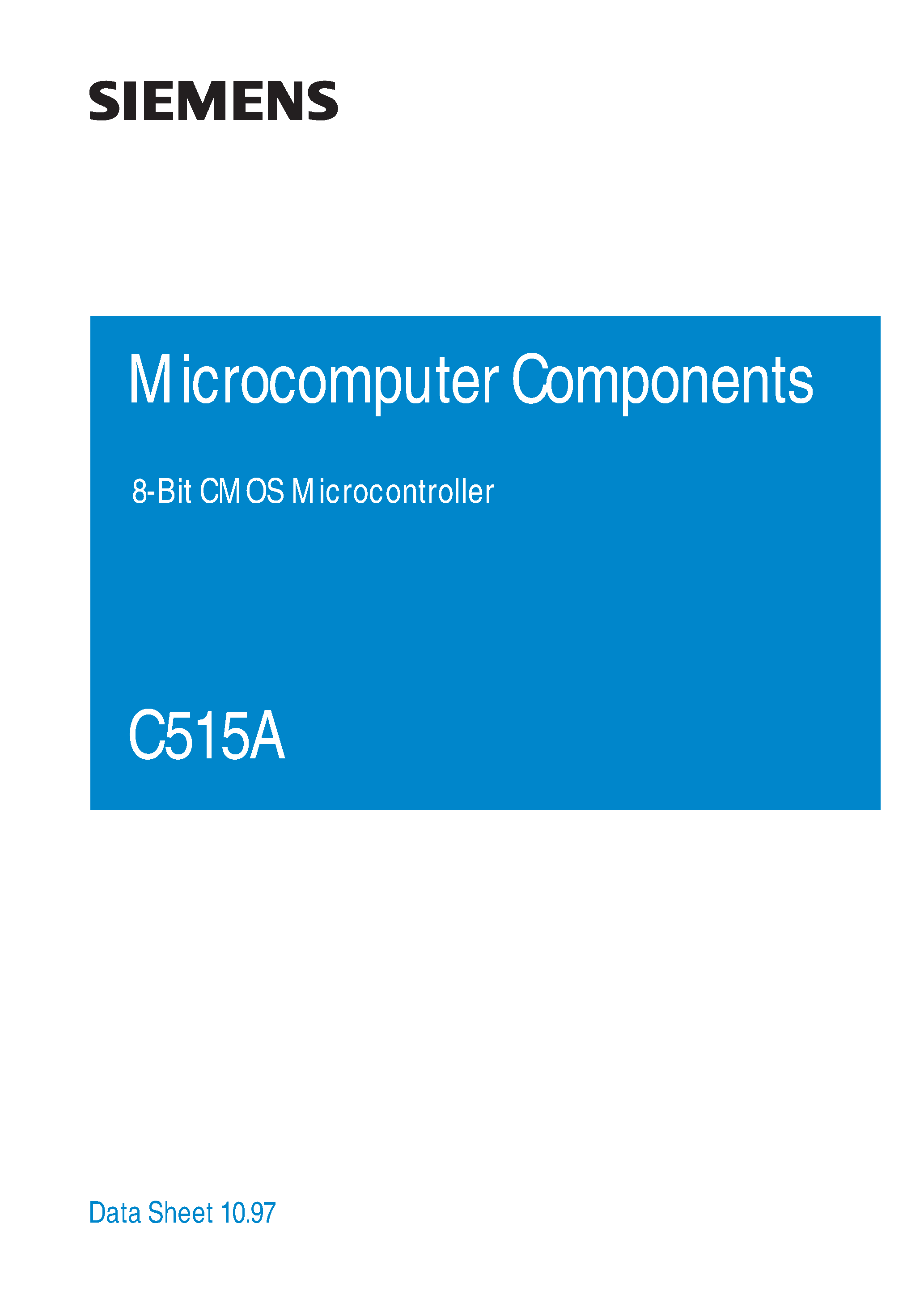 Даташит SAB-C515A-LM - 8-Bit CMOS Microcontroller страница 1