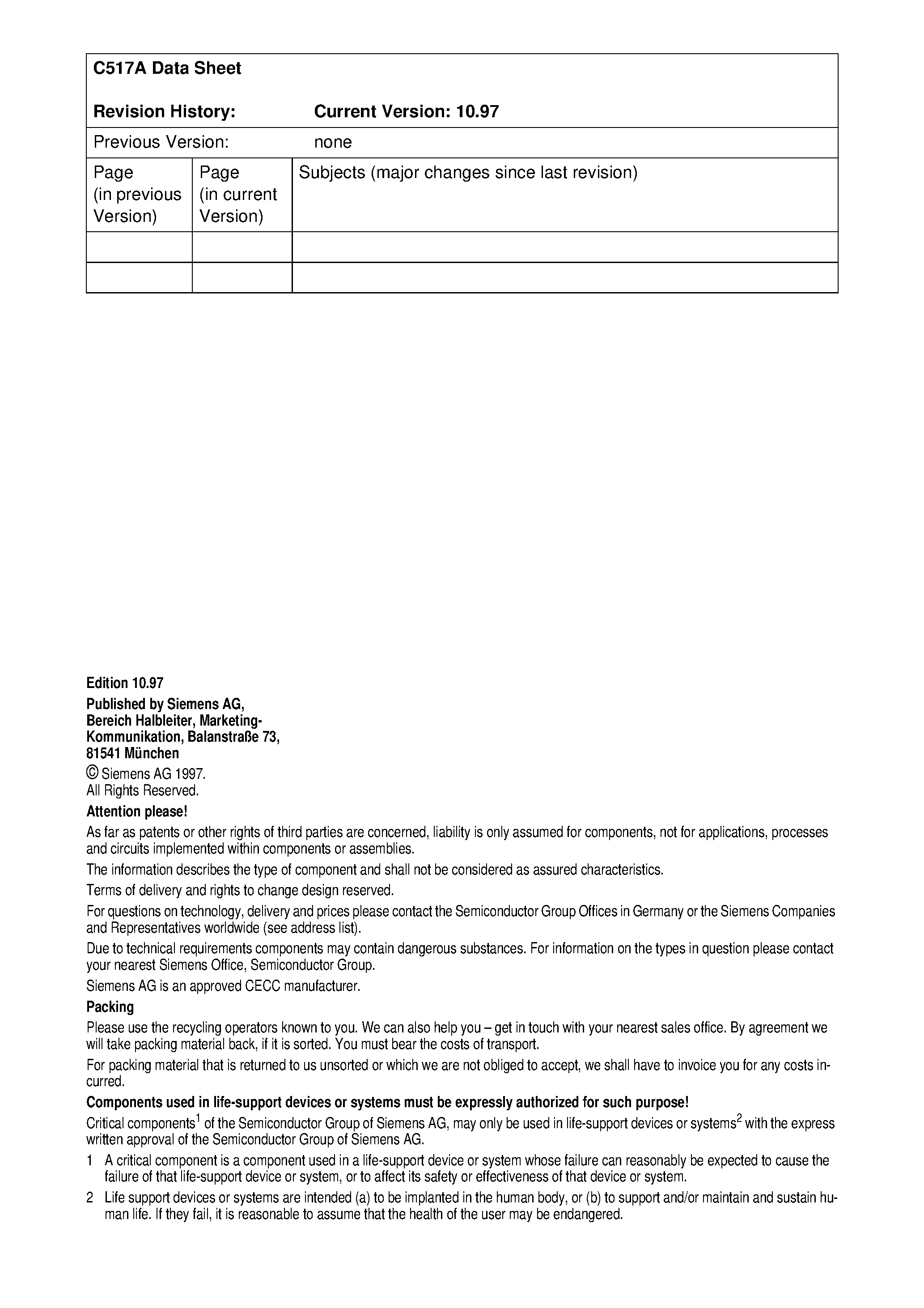 Даташит SAB-C517A-L24M - 8-Bit CMOS Microcontroller страница 2