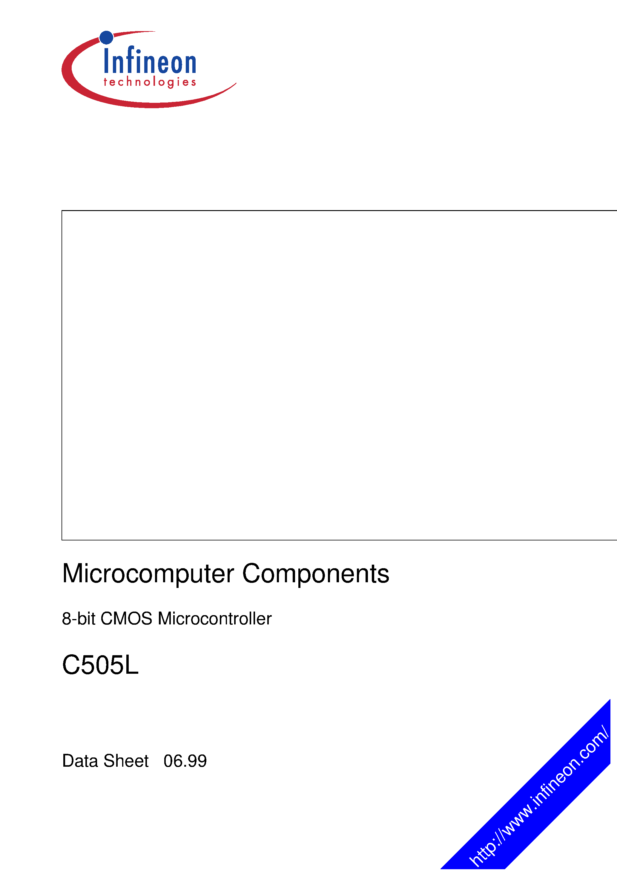 Даташит SAF-C505L - 8-bit CMOS Microcontroller страница 1