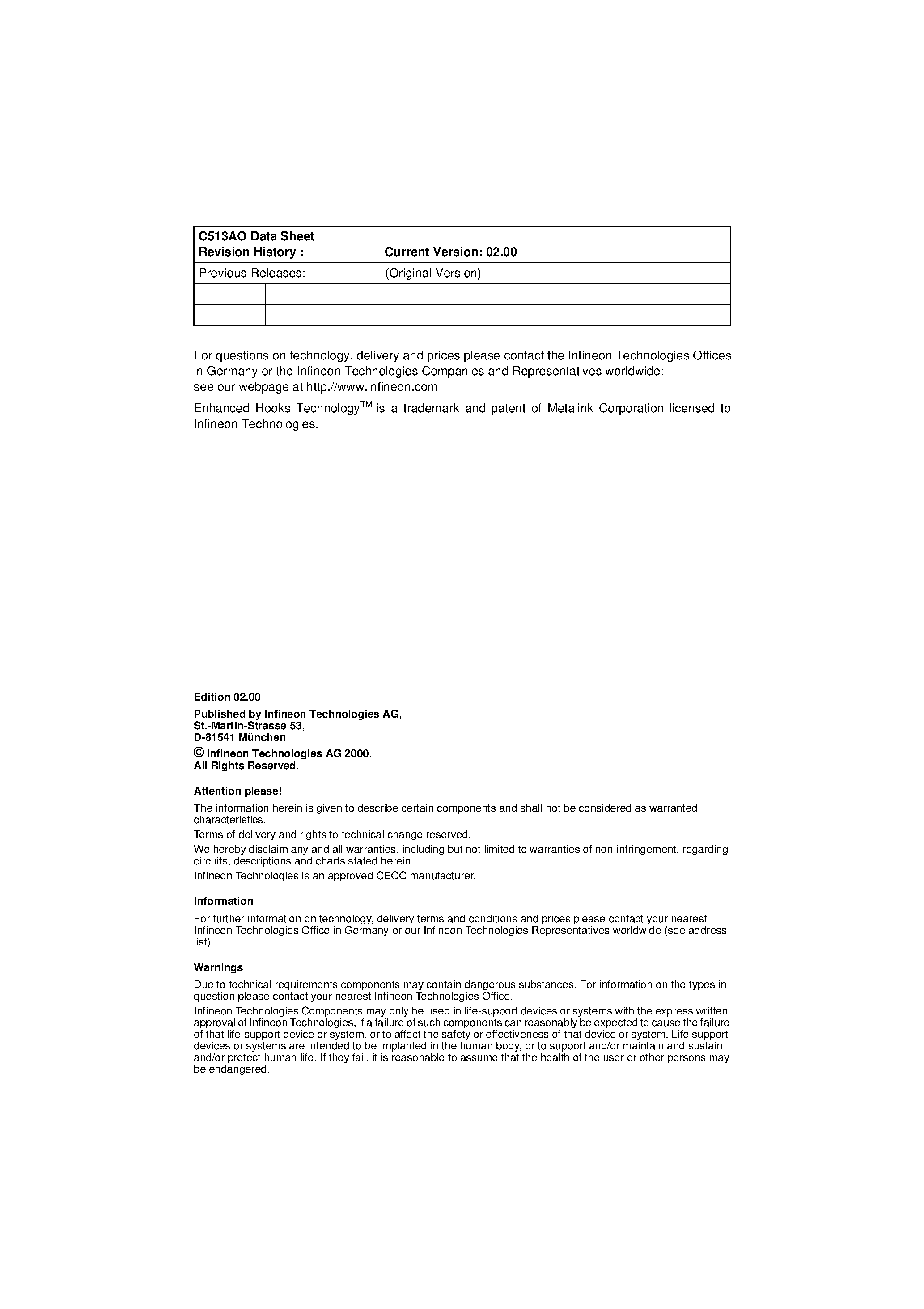 Даташит SAF-C513AO - 8-bit CMOS Microcontroller страница 2