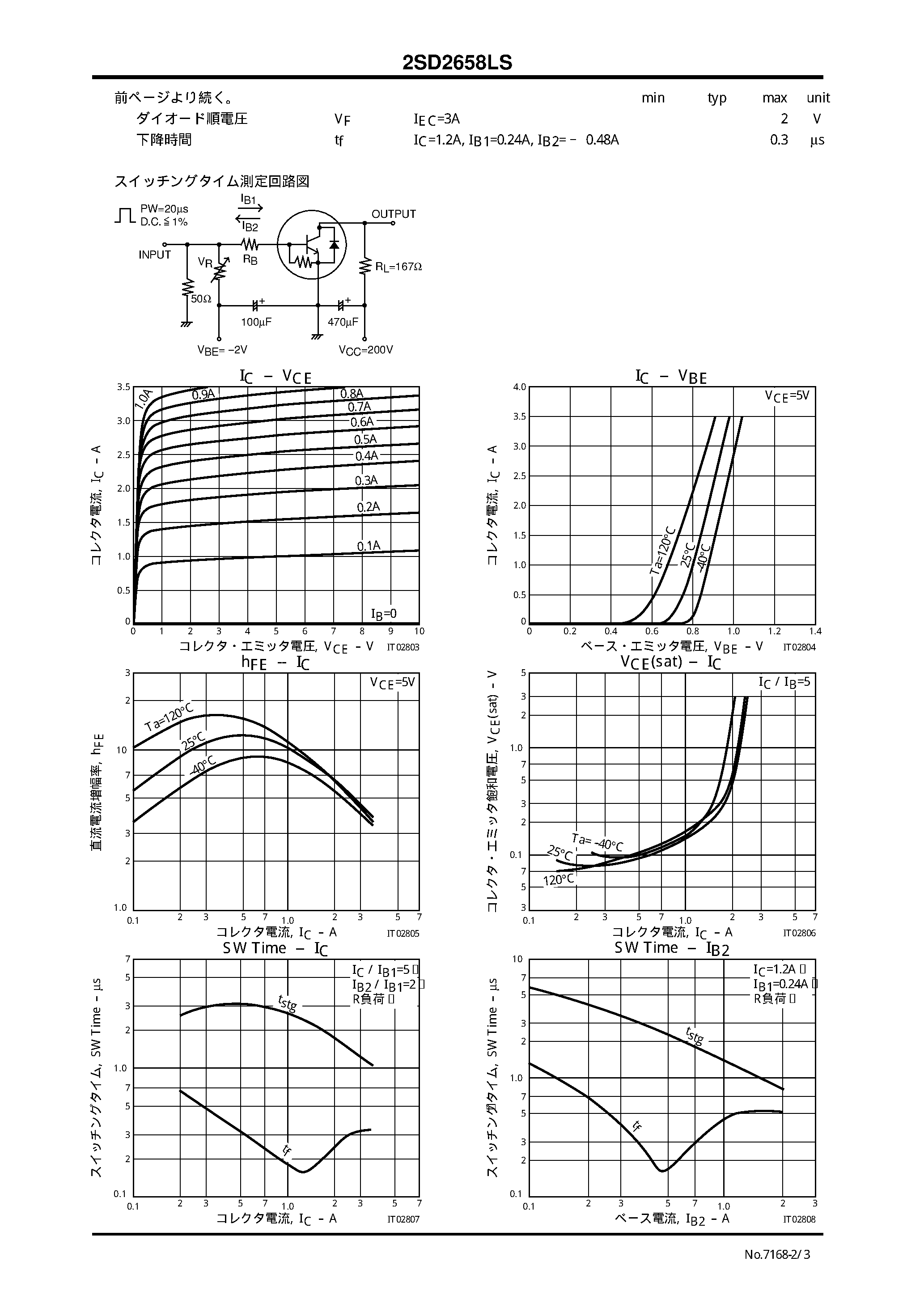Datasheet 2SD2658LS page 2 Datasheet 2SD2658LS - J[erop page 2