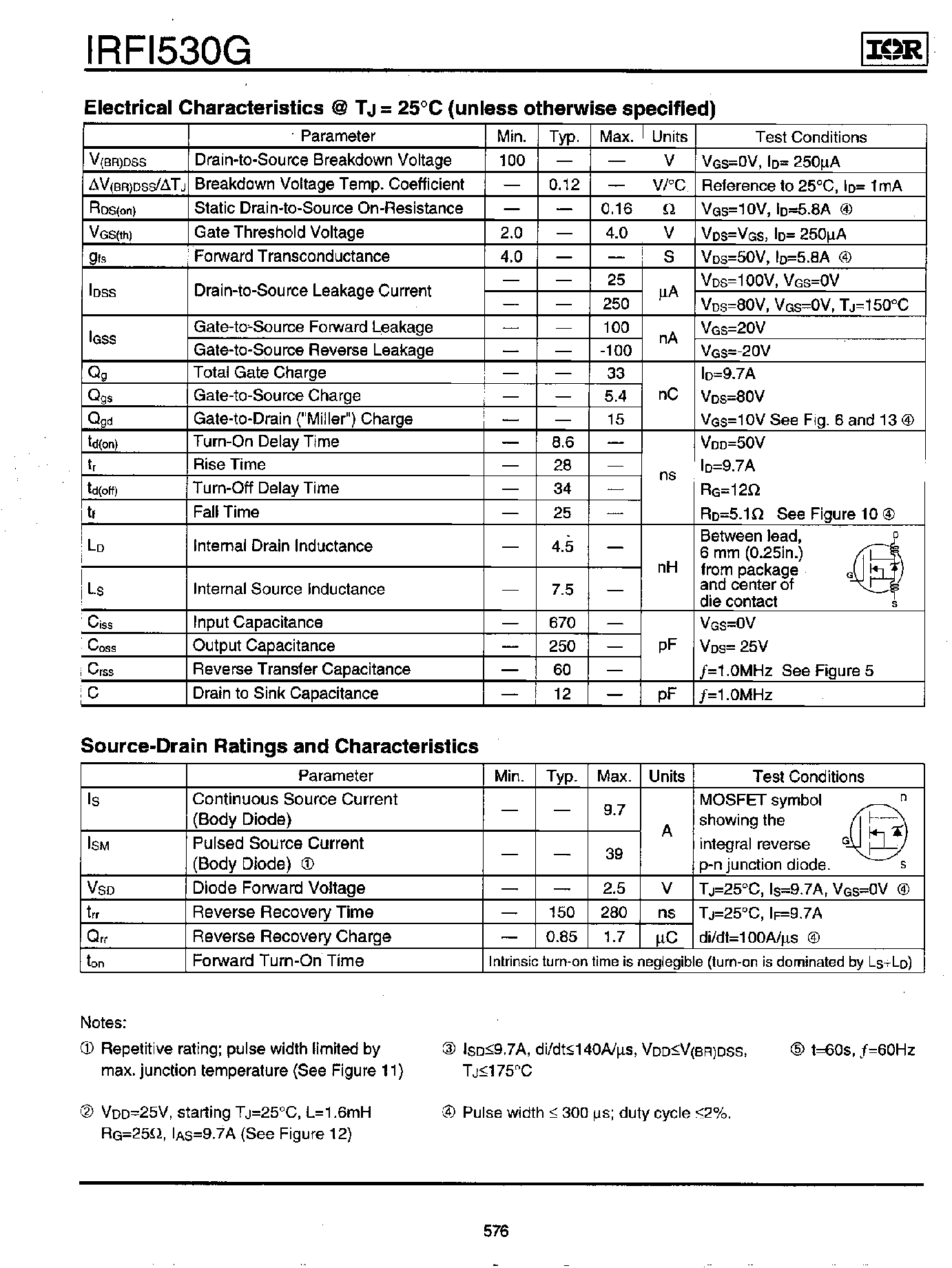 Datasheet IRFI530G - HEXFET POWER MOSFET page 2