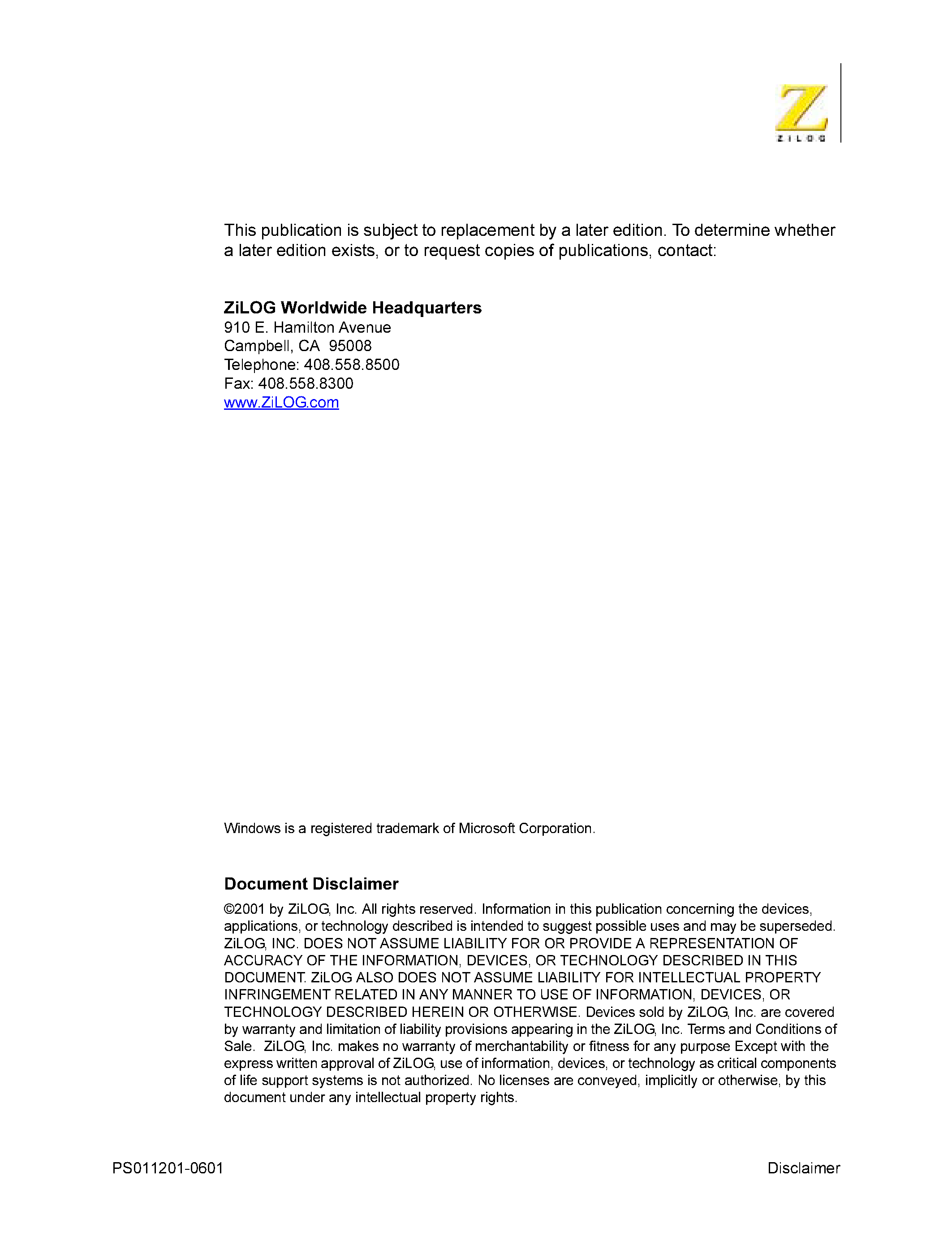 Datasheet Z8536 - Z-CIO AND CIO COUNTER/TIMER AND PARALLEL I/O UNIT page 2