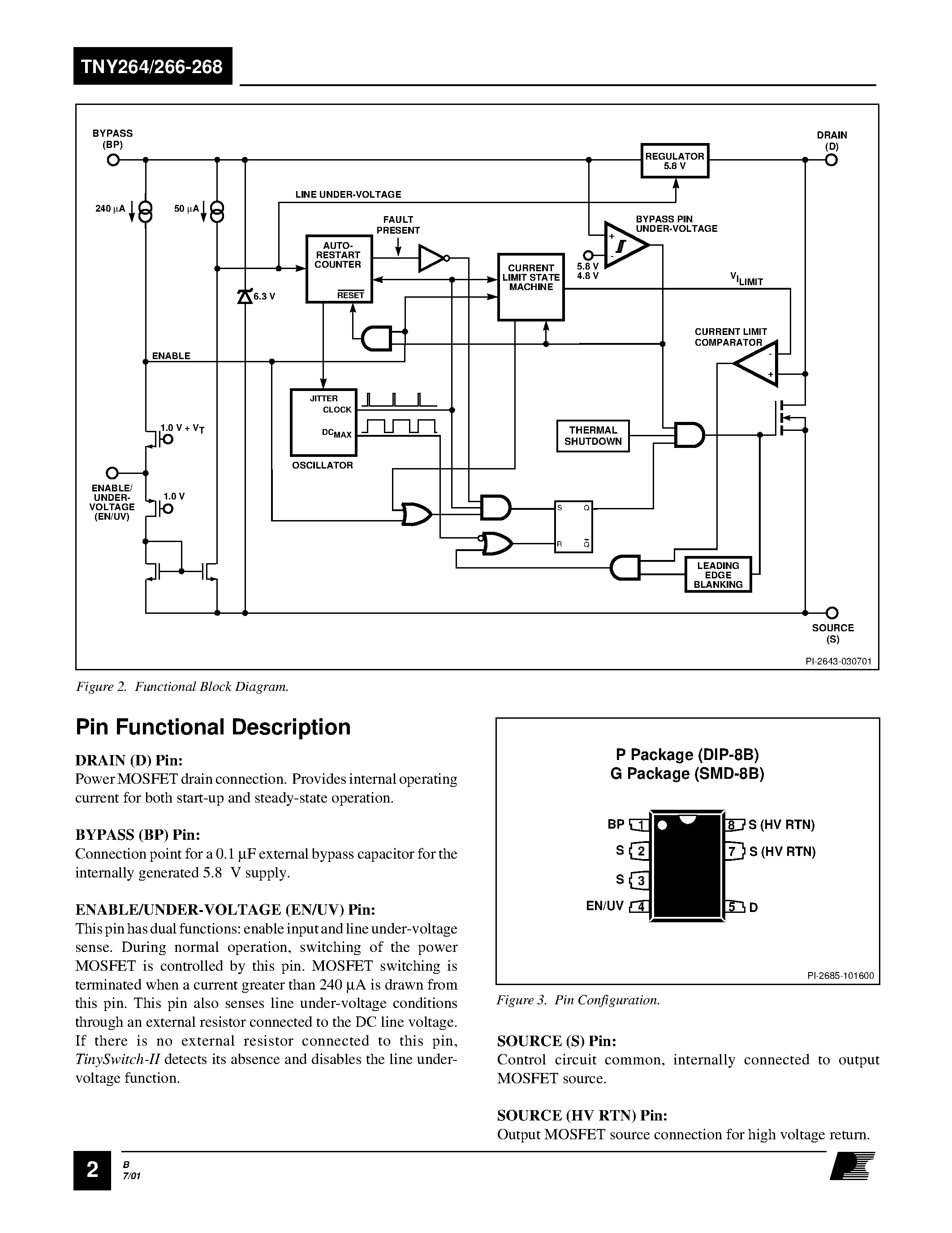 Даташит на микросхему TNY264 страница 2 Даташит TNY264 - Enhanced/ Energy Efficient/ Low Power Off-line Switcher страница 2