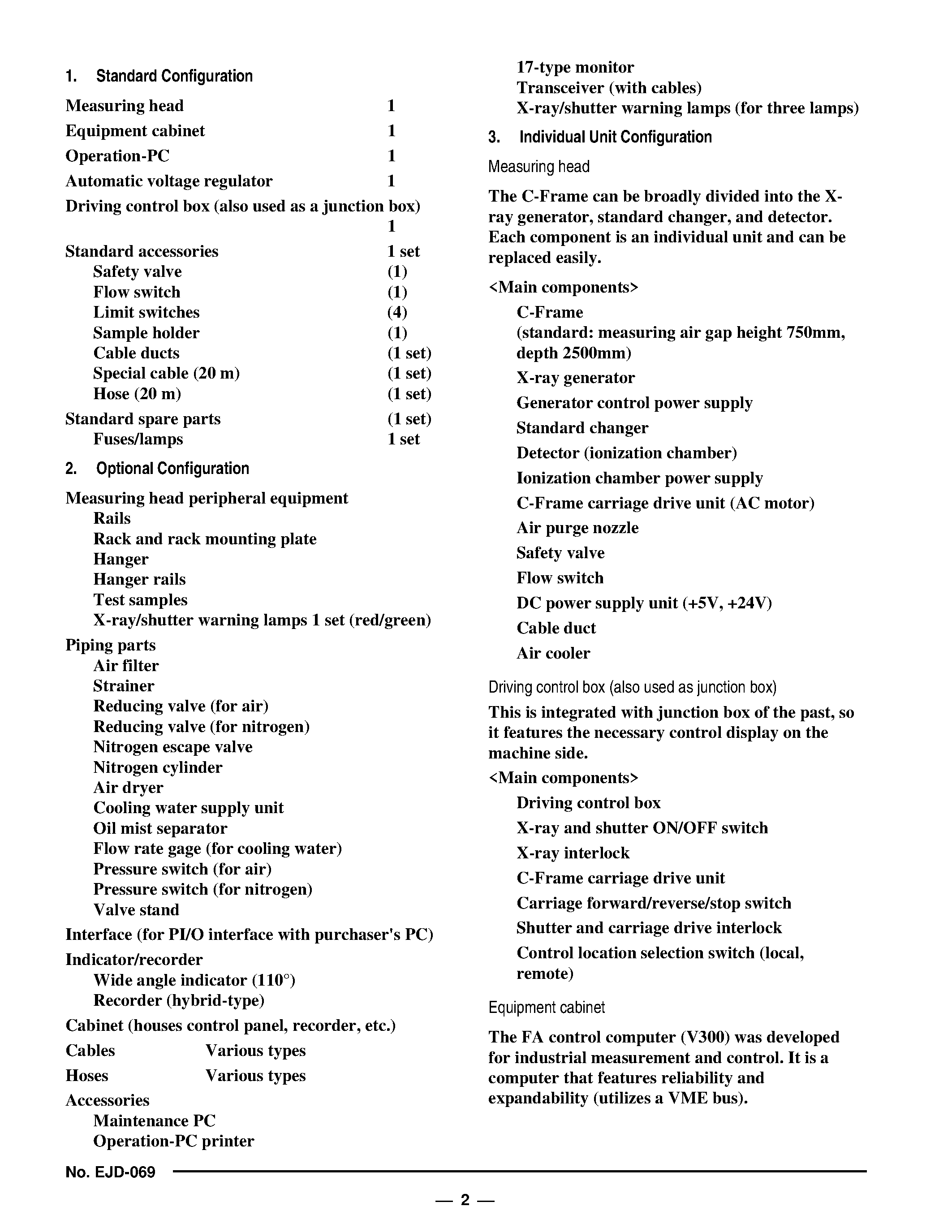 Даташит TOSGAGE-7525 - X-ray Thickness Gage страница 2