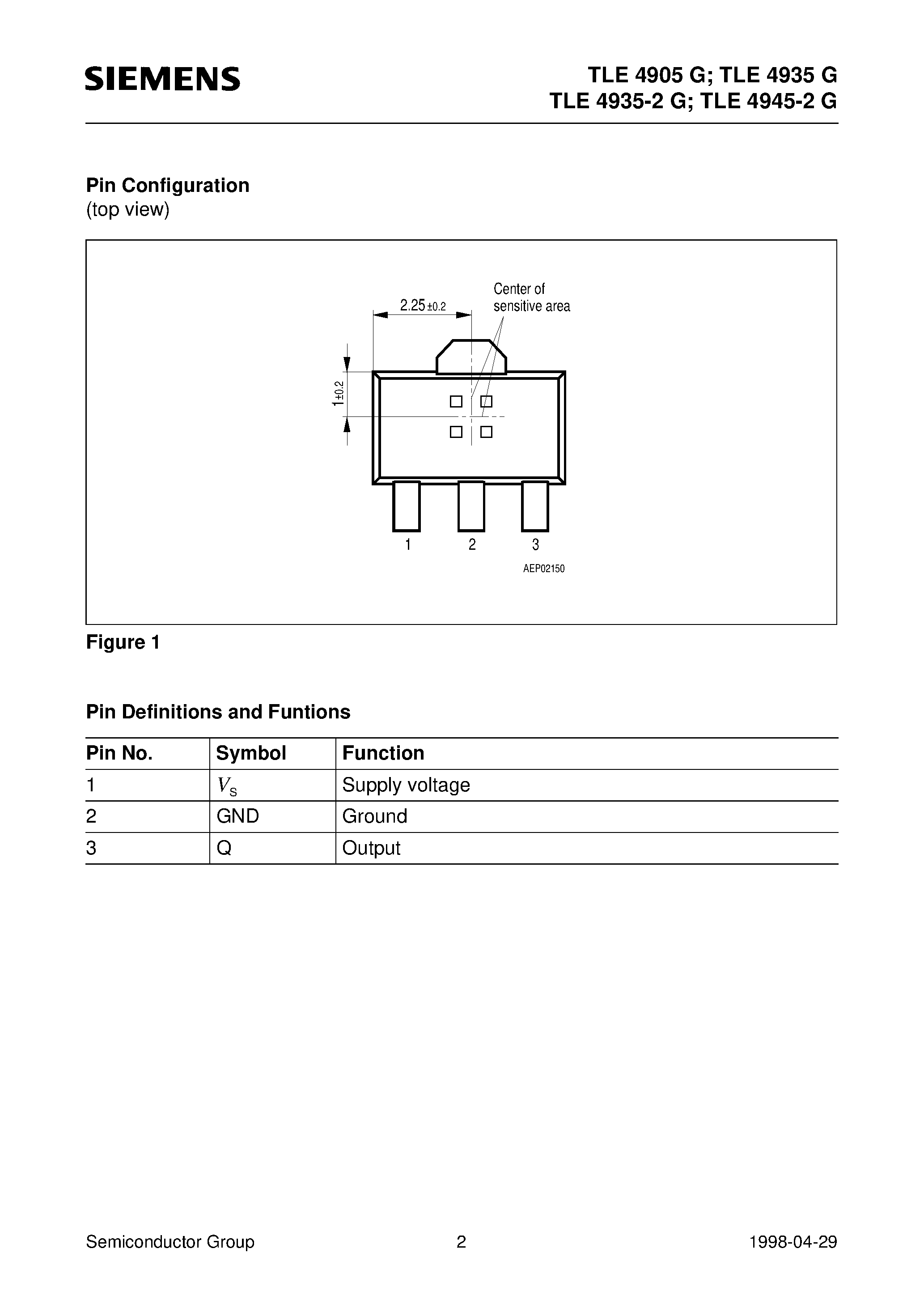 Даташит на микросхему TLE4935 страница 2 Даташит TLE4935 - Uni- and Bipolar Hall IC Switches for Magnetic Field Applications страница 2