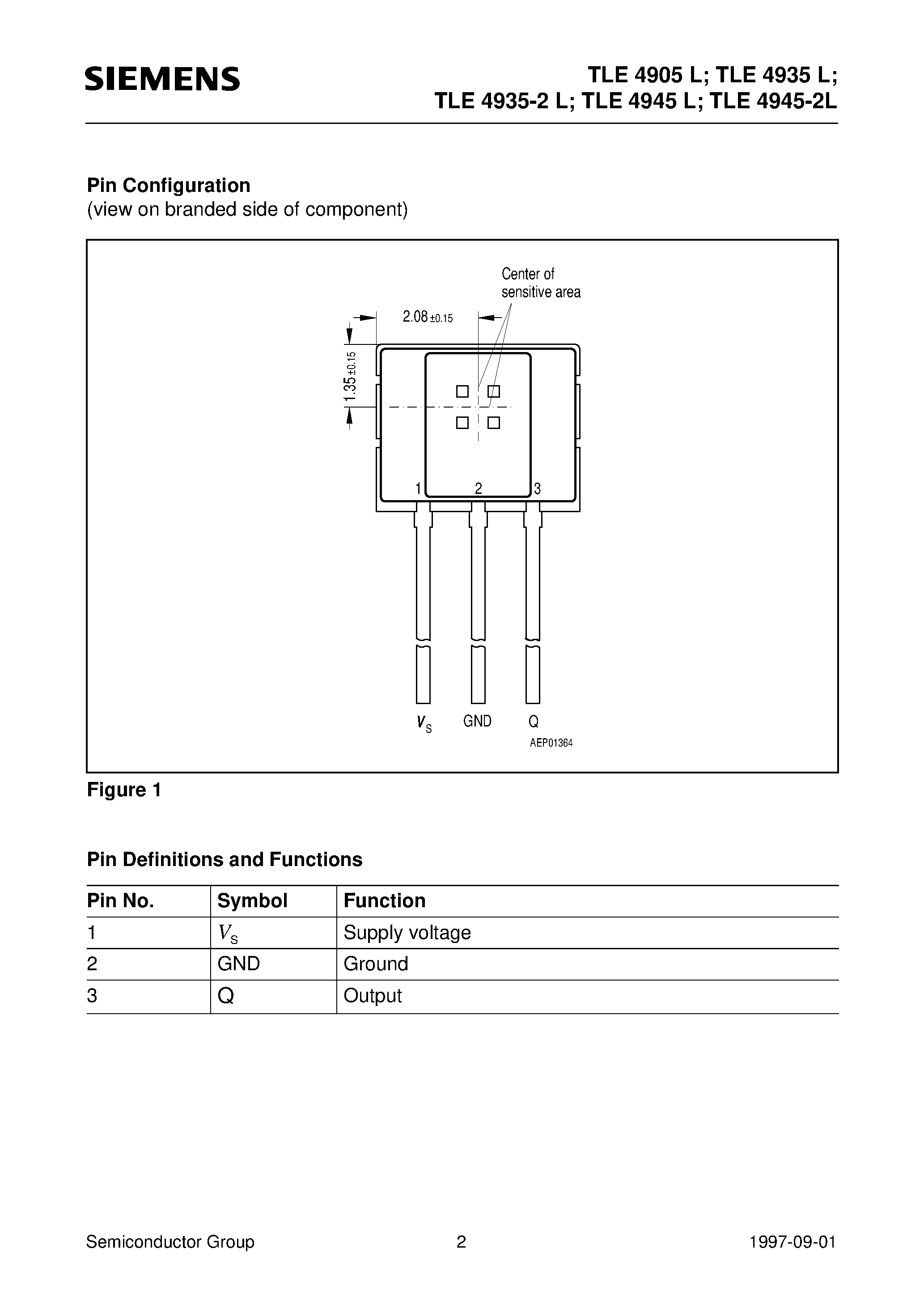 Даташит на микросхему TLE4935L страница 2 Даташит TLE4935L - Uni- and Bipolar Hall IC Switches for Magnetic Field Applications страница 2