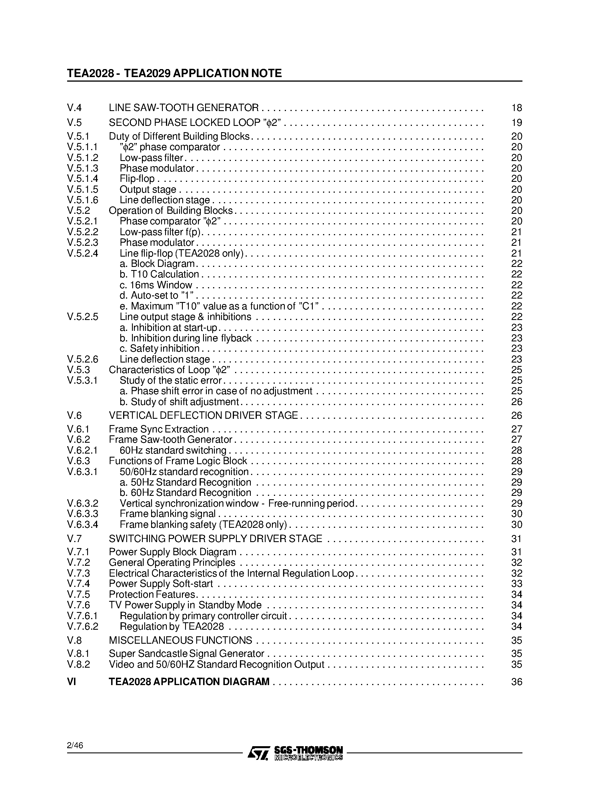 Даташит TEA2028-TEA2029 - APPLICATION NOTE страница 2