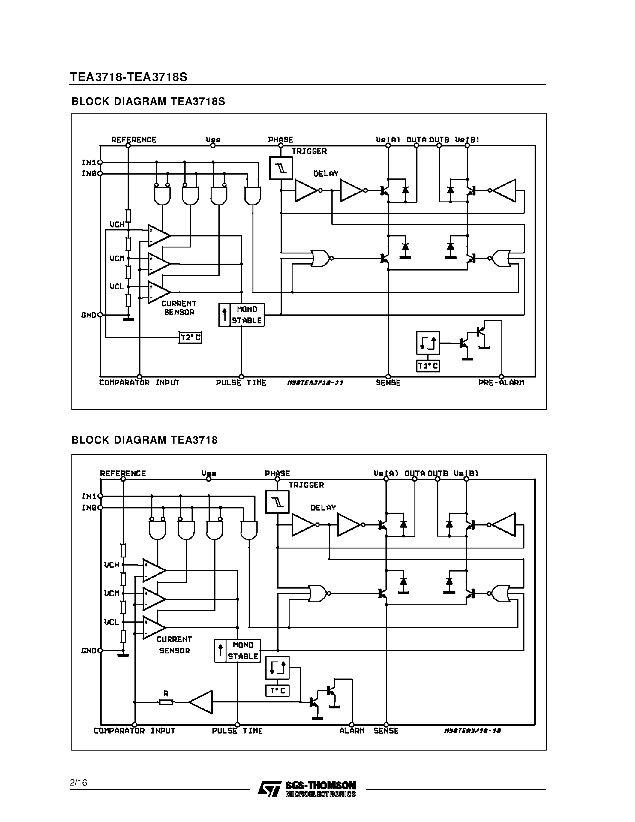 Даташит на микросхему TEA3718DP страница 2 Даташит TEA3718DP - STEPPER MOTOR DRIVER страница 2