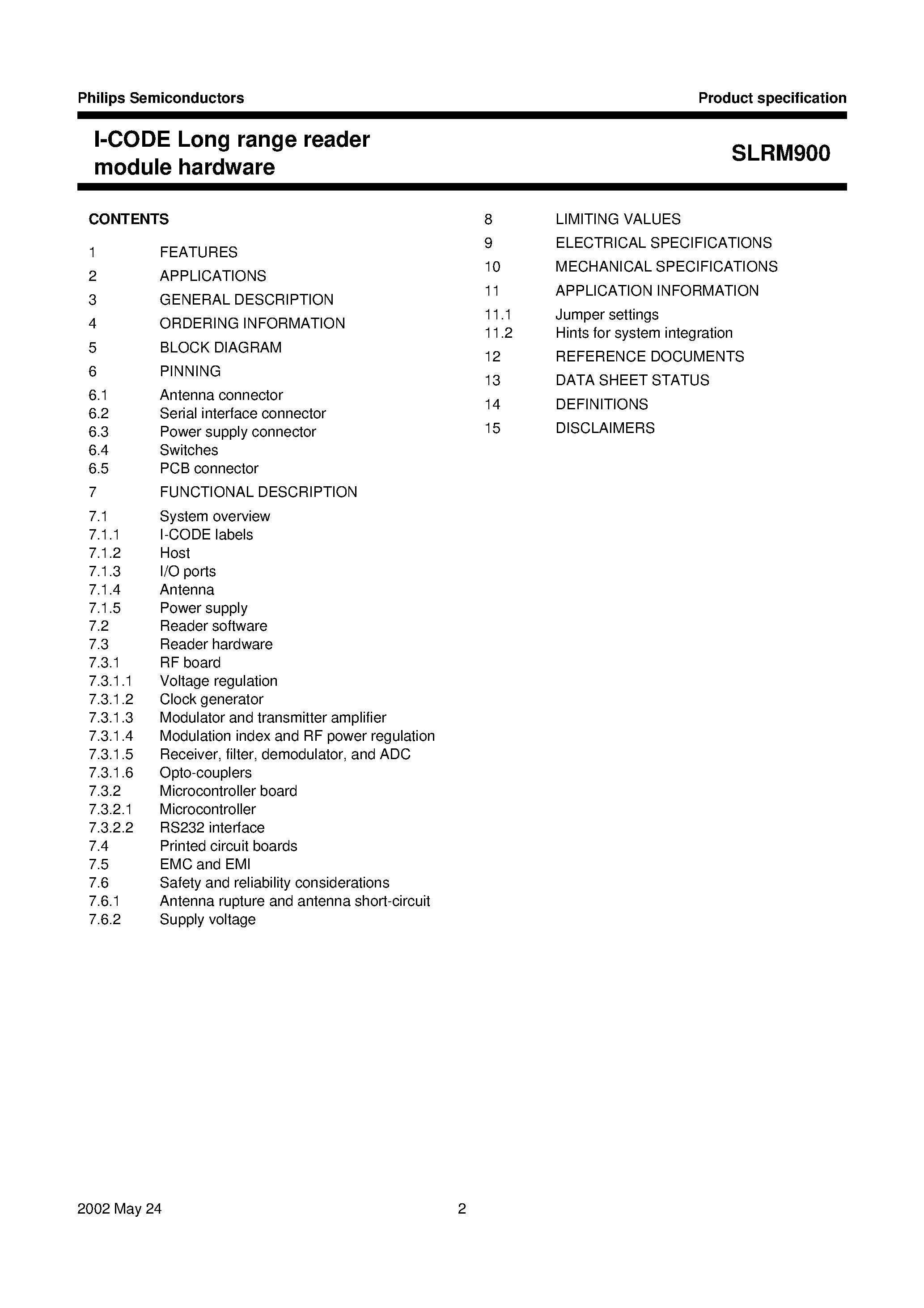 Datasheet SLX24C01 - 1/2 Kbit 128/256 x 8 bit Serial CMOS EEPROMs/ I2C Synchronous 2-Wire Bus page 2