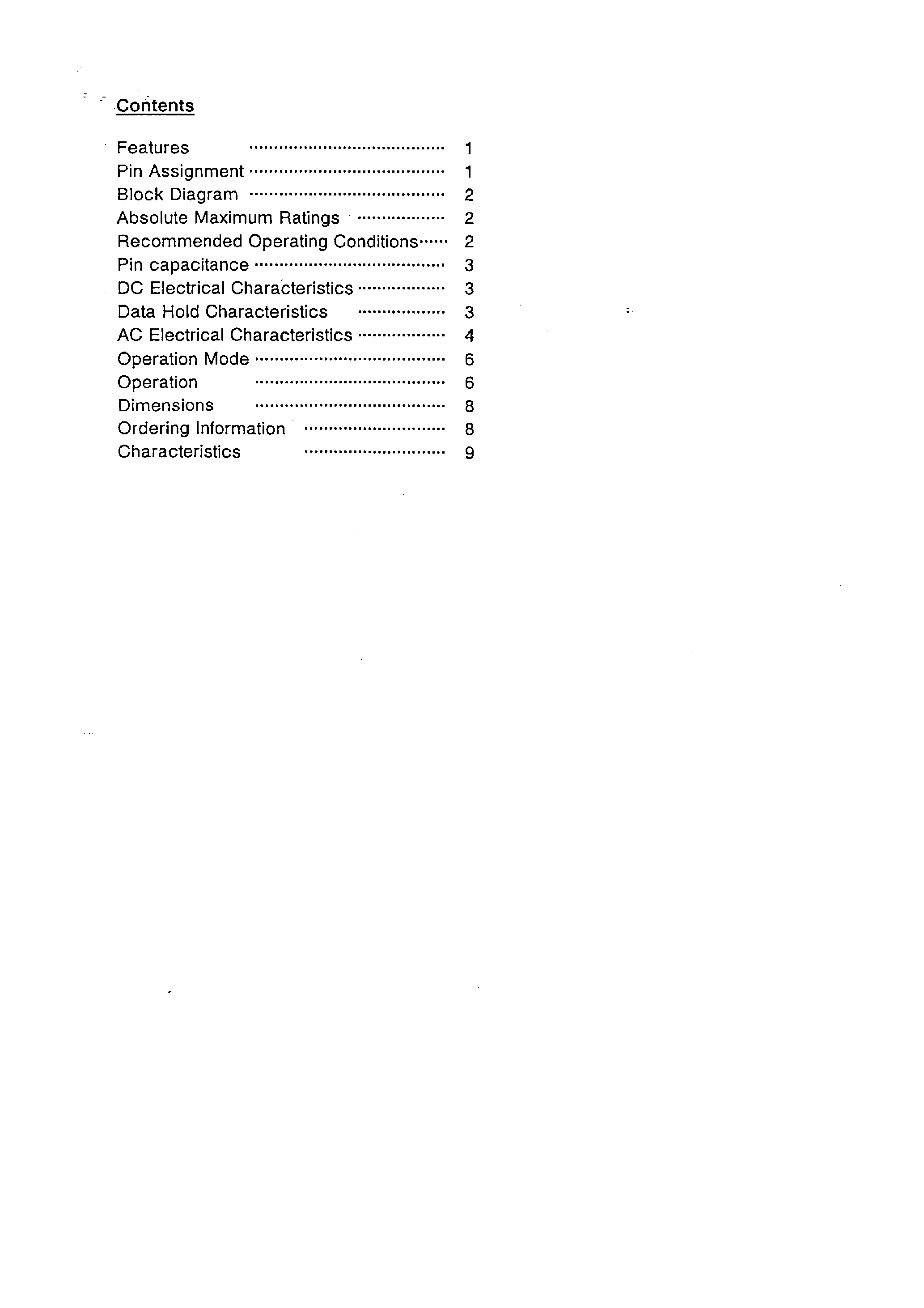 Datasheet S-22H12 page 1 Datasheet S-22H12 - PARALLEL NON-VOLATILE RAM page 1